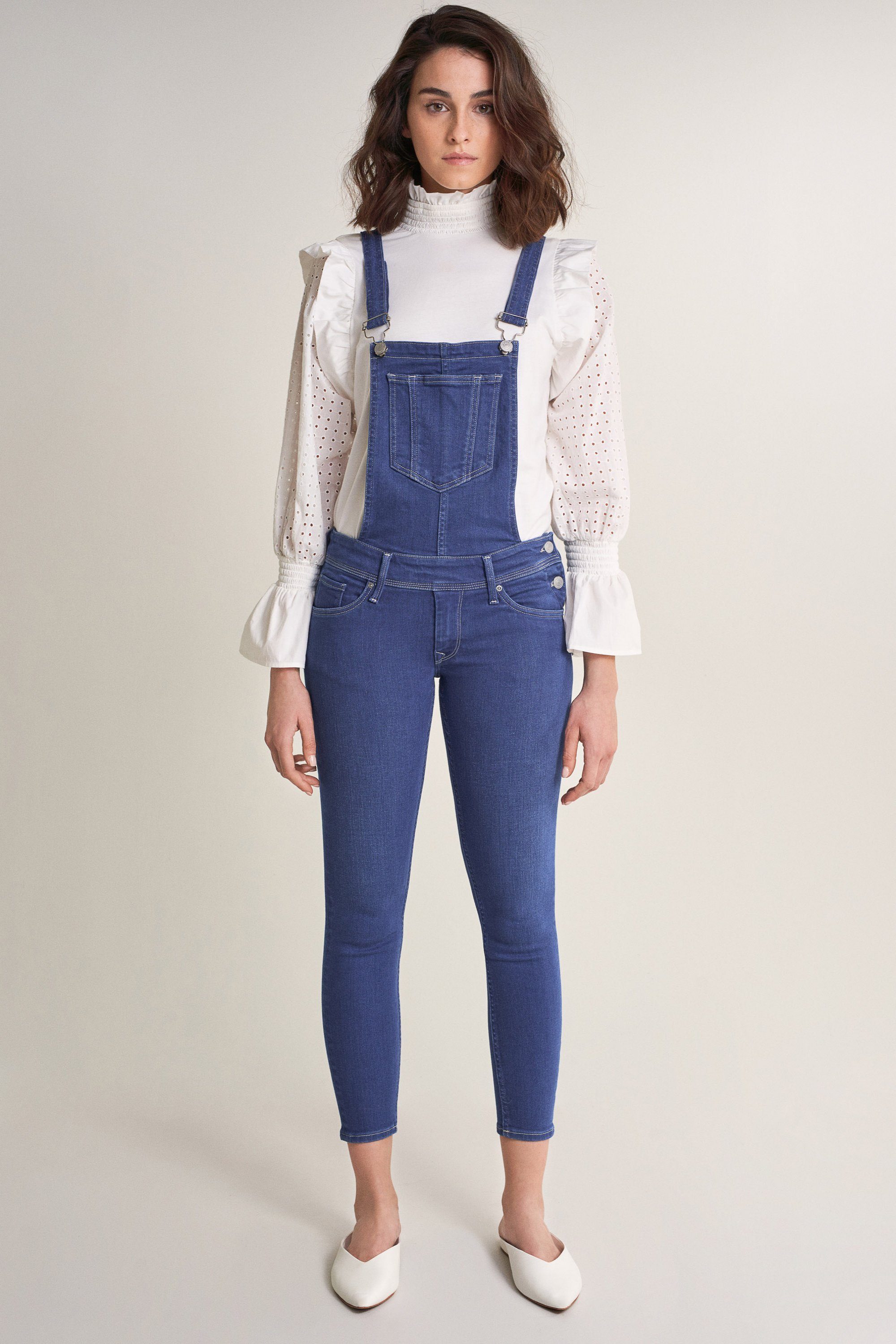 Salsa Stretch-Jeans SALSA JEANS WONDER PUSH UP OVERALL bright blue 125181.8503