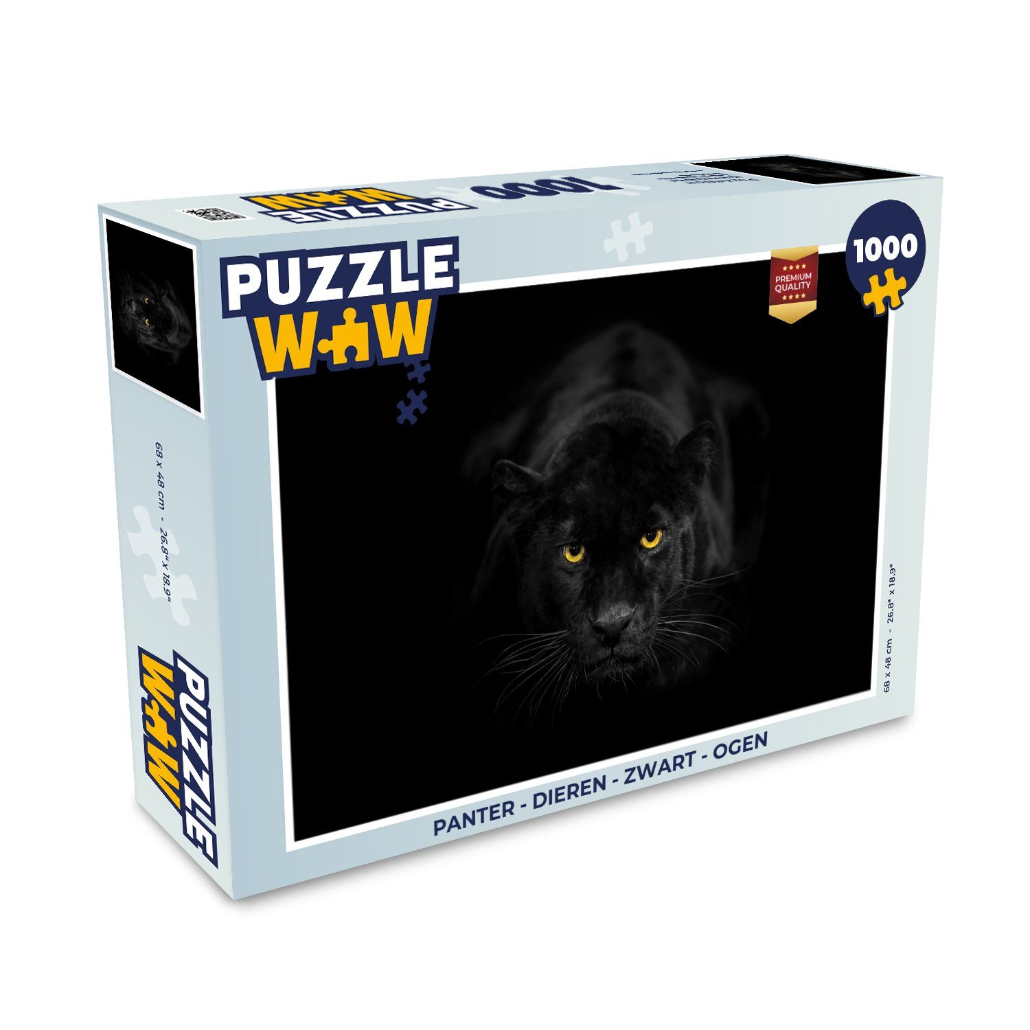 Puzzle Panther - Tiere - Schwarz - Augen