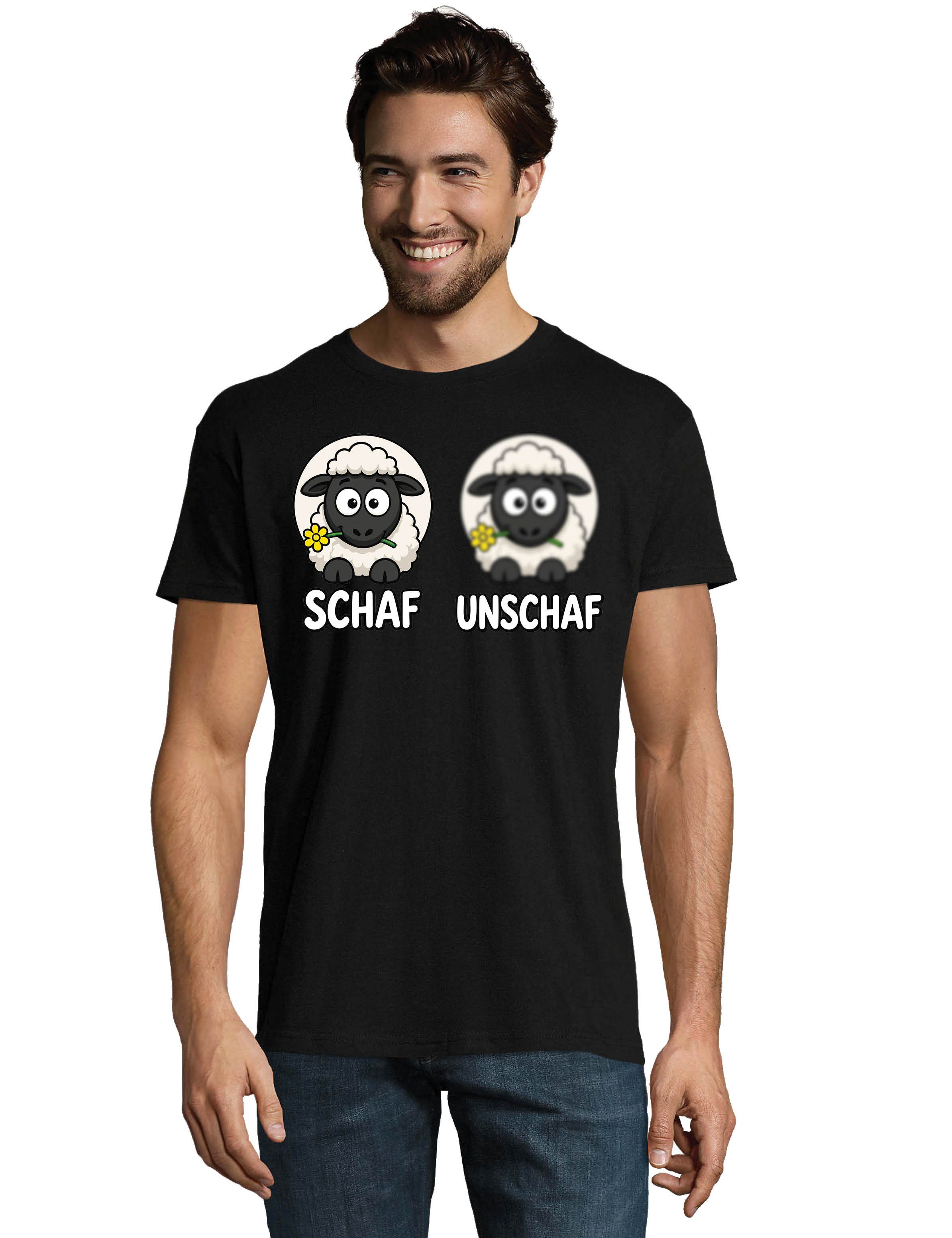 Youth Designz Print-Shirt "Schaf Unschaf" Herren T-Shirt Lustigen Print Statement Geschenk mit witzigen und stylischen Aufdruck für Männer – Bild 2 von 5