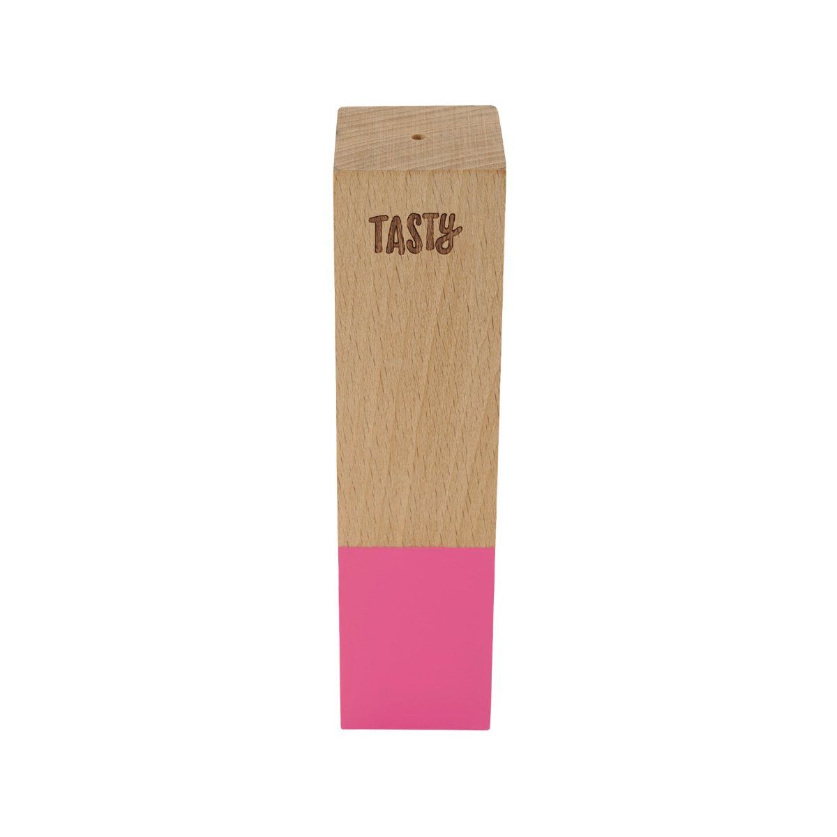Tasty Pfefferstreuer Tasty "Color Is The New Green" Pfefferstreuer aus Buchen-Holz, pink