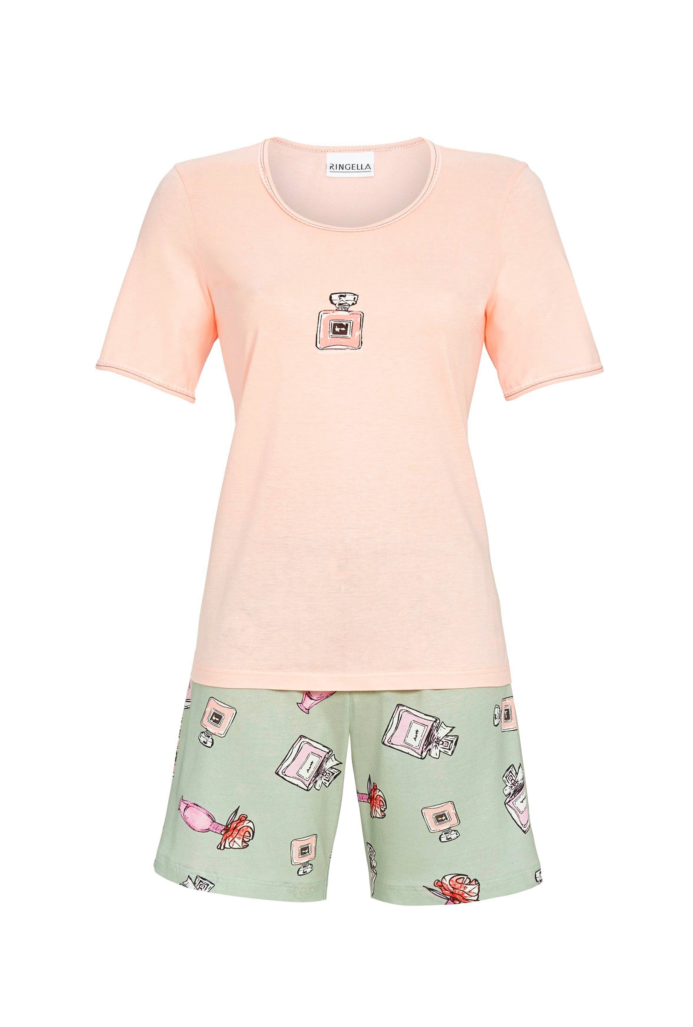 Ringella Shorty mit Motivdruck und Hose im Dessin mit Parfüm-Flakons (2 tlg günstig online kaufen