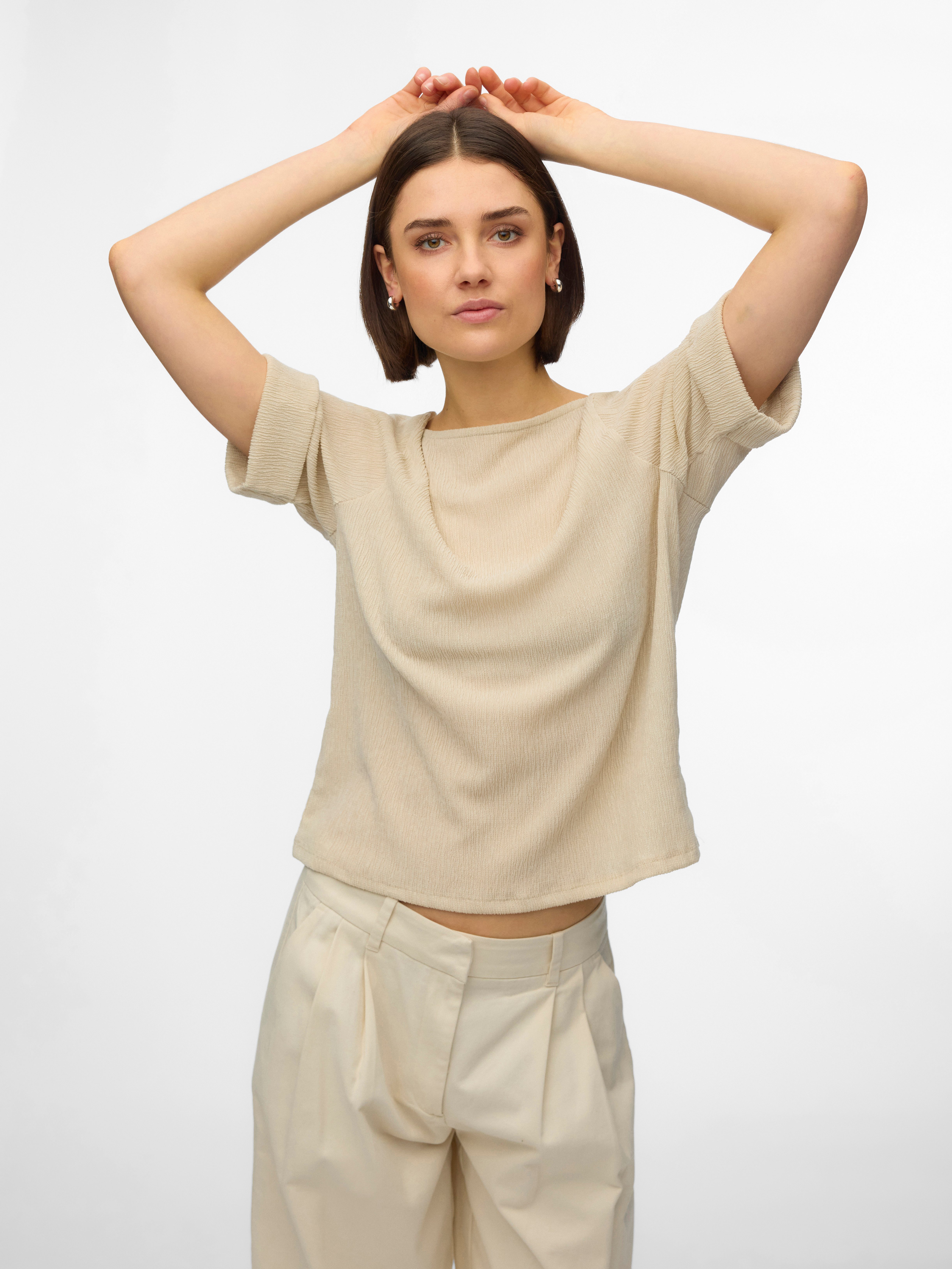 Kurzarmshirt VMLUNA 2/4 BOATNECK TOP JRS NOOS