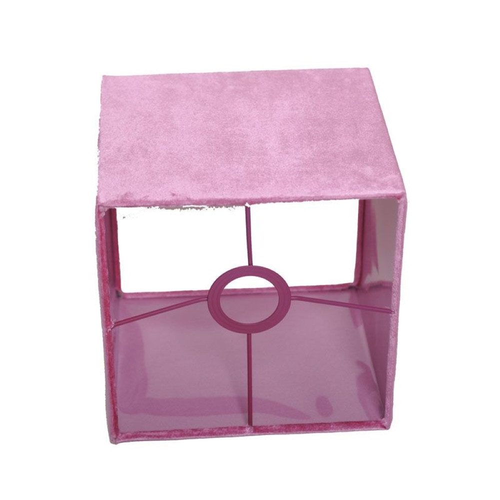 Dirk Davids Leuchten GmbH Lampenschirm Lampenschirm für Tischleuchte in Vierkant Velur Grün TL 20-20-18, Exklusives Design