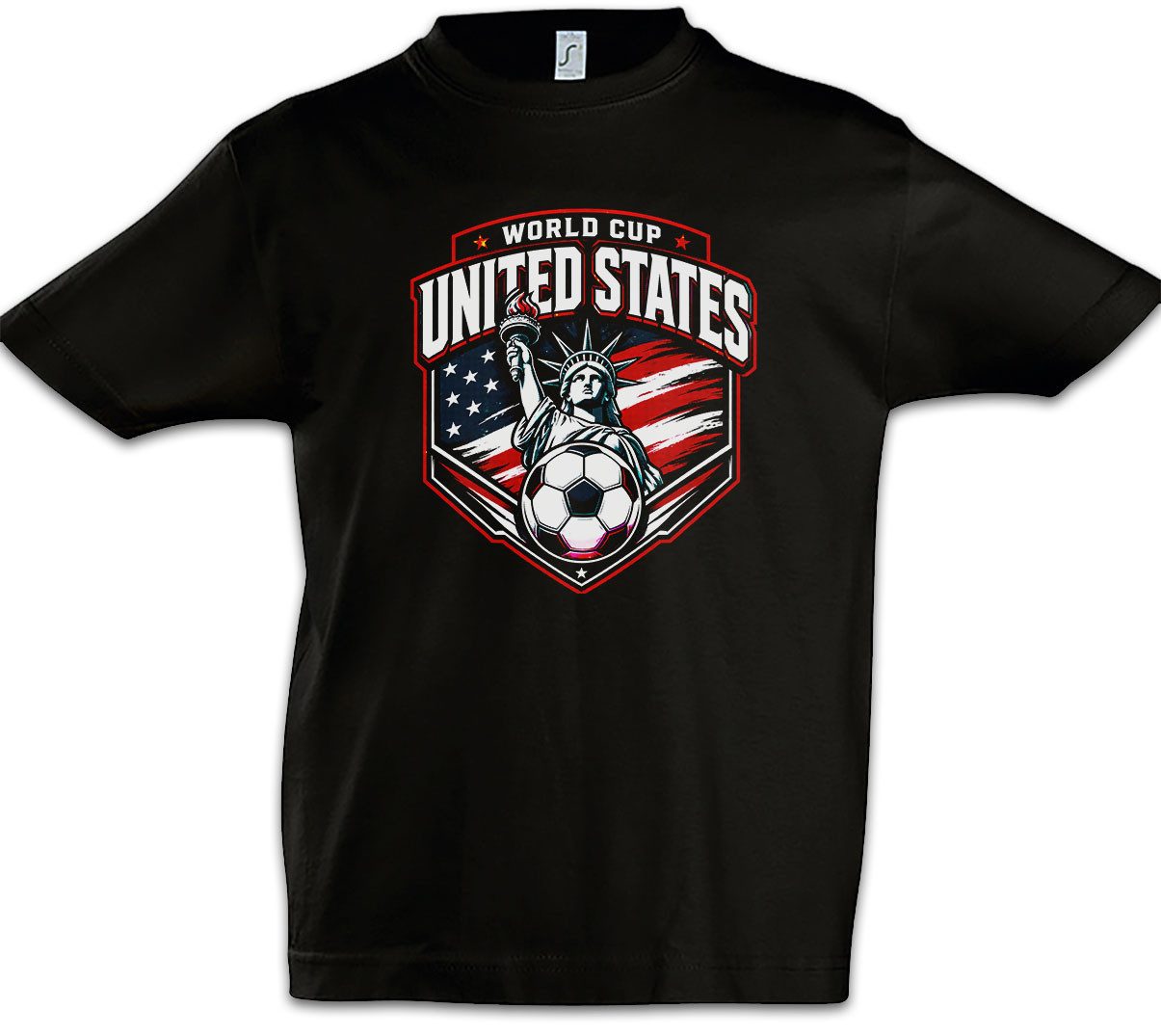 Urban Backwoods Print-Shirt Team USA 2 Kinder T-Shirt America Stars Stripes Amerika Fußball WM (1-tlg) Soccer Football Turnier 2026