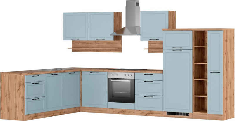 Kochstation Küche KS-Lana, Stellbreite 240/360 cm, wahlweise mit oder ohne E-Geräte