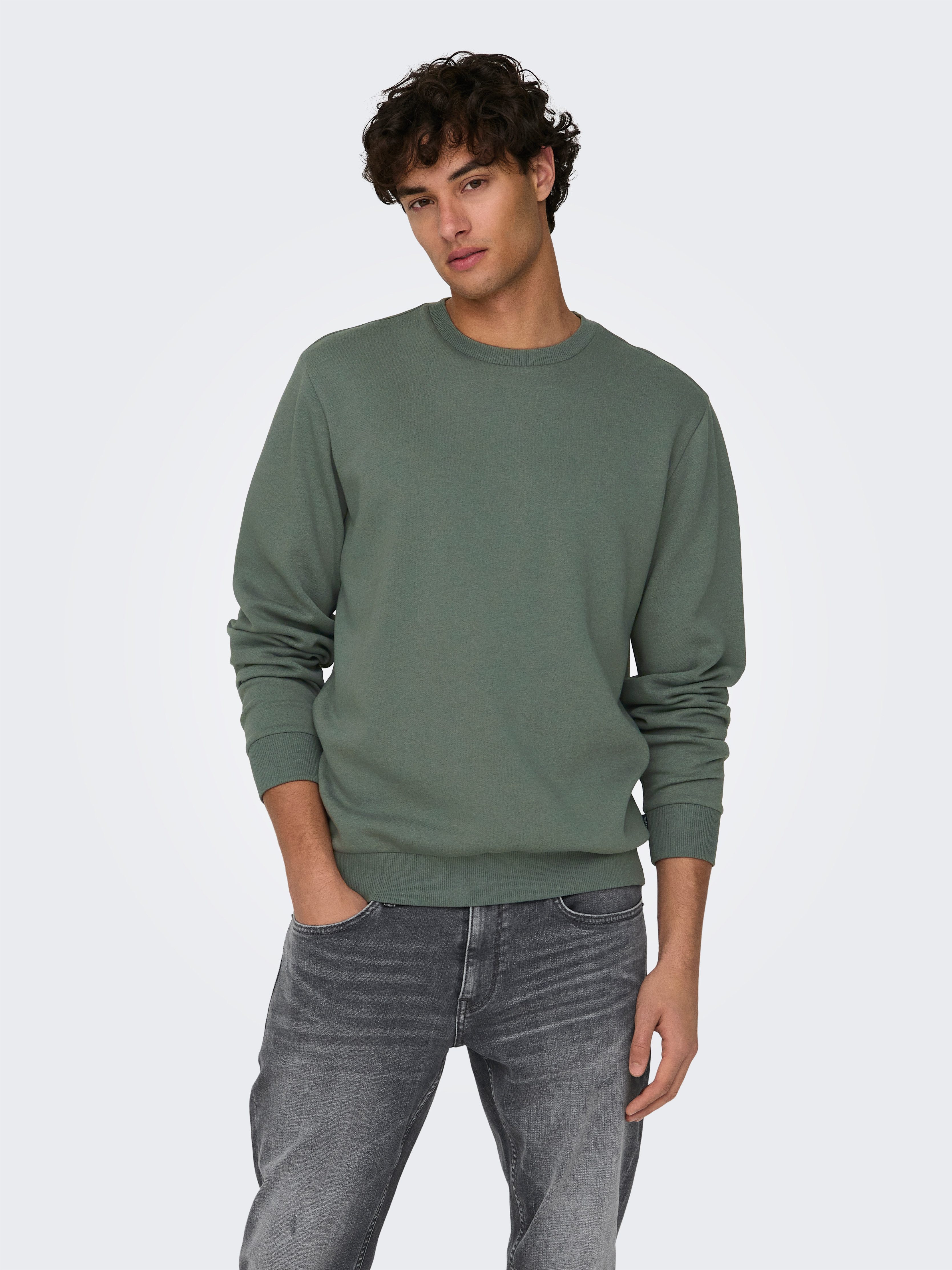 ONLY & SONS Sweatshirt ONSCERES CREW NECK NOOS Baumwollmischung, regular fi günstig online kaufen