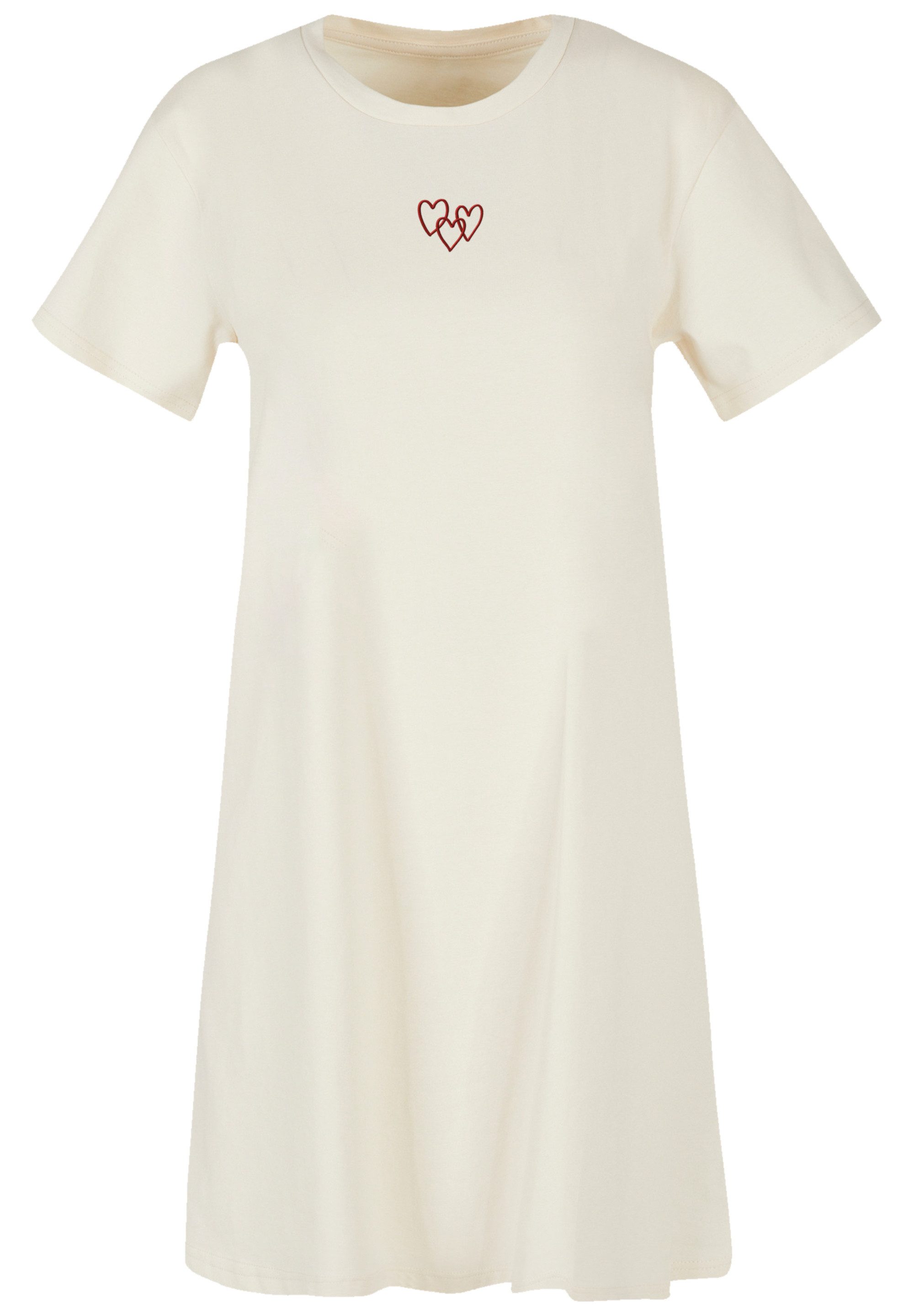 F4NT4STIC Shirtkleid Red Hearts Bestickt Premium günstig online kaufen