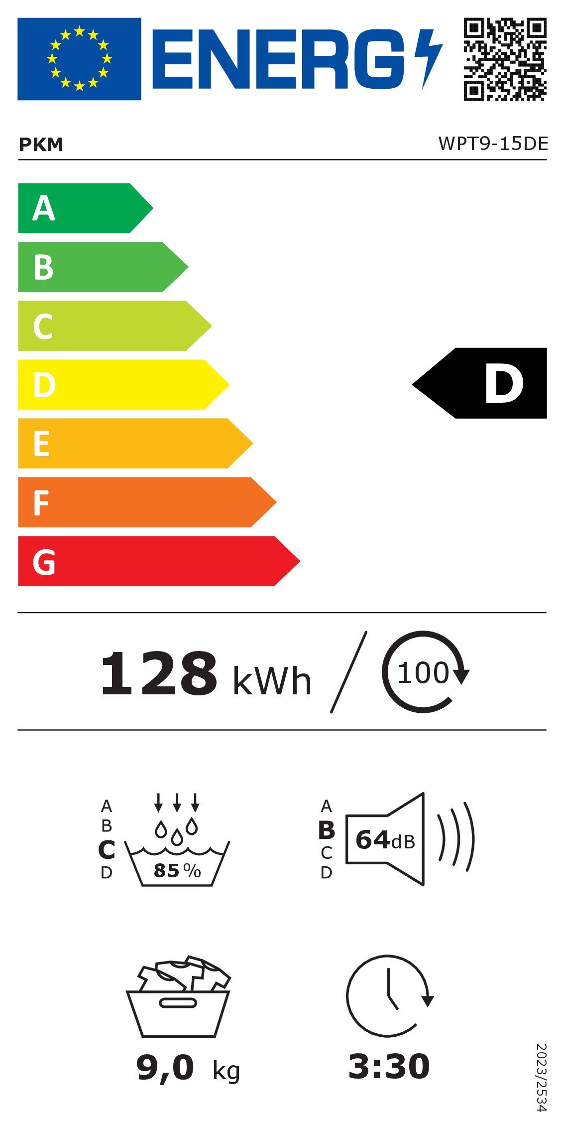 Energieeffizienzklasse: 