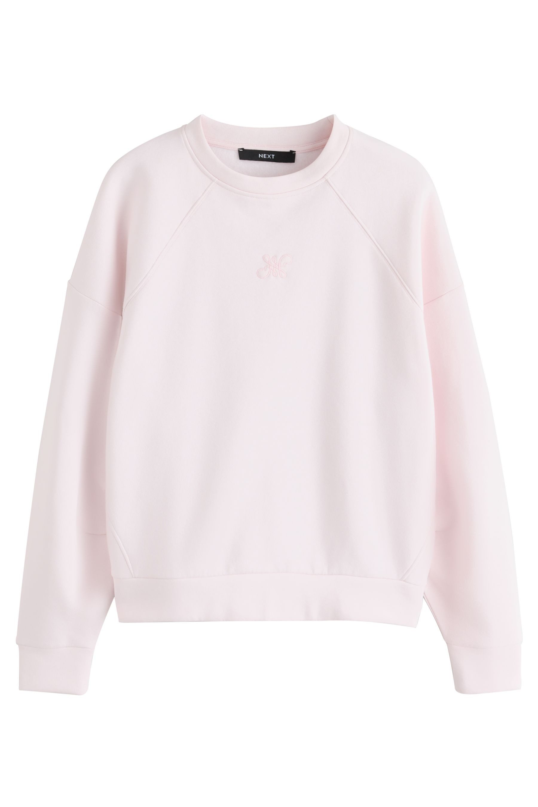 Next Sweater Sweatshirt mit Rundhalsausschnitt und Logo (1-tlg)