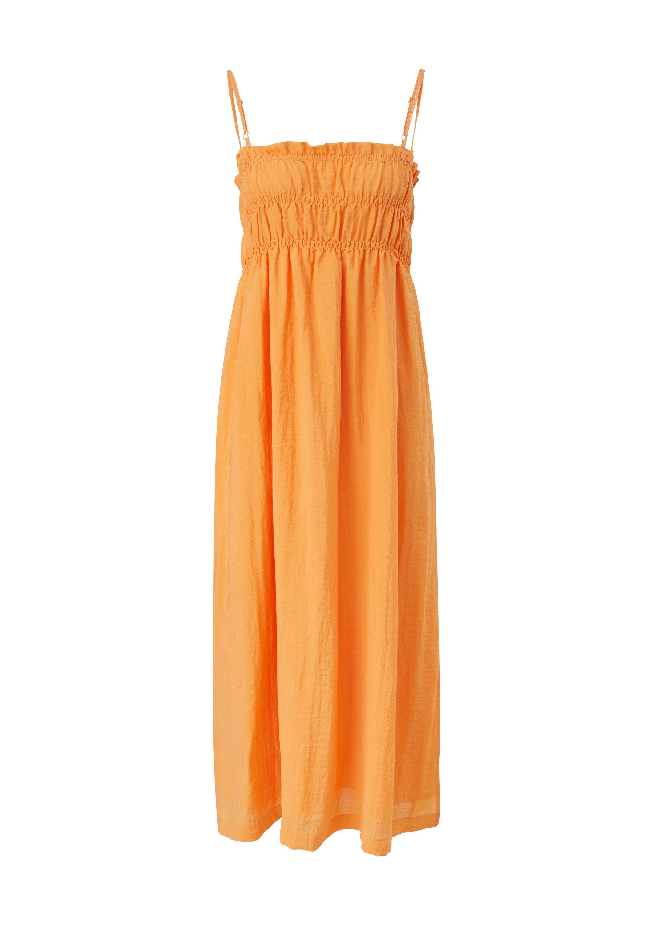 comma Maxikleid Kleid Midi-Kleid mit Rüschendetail