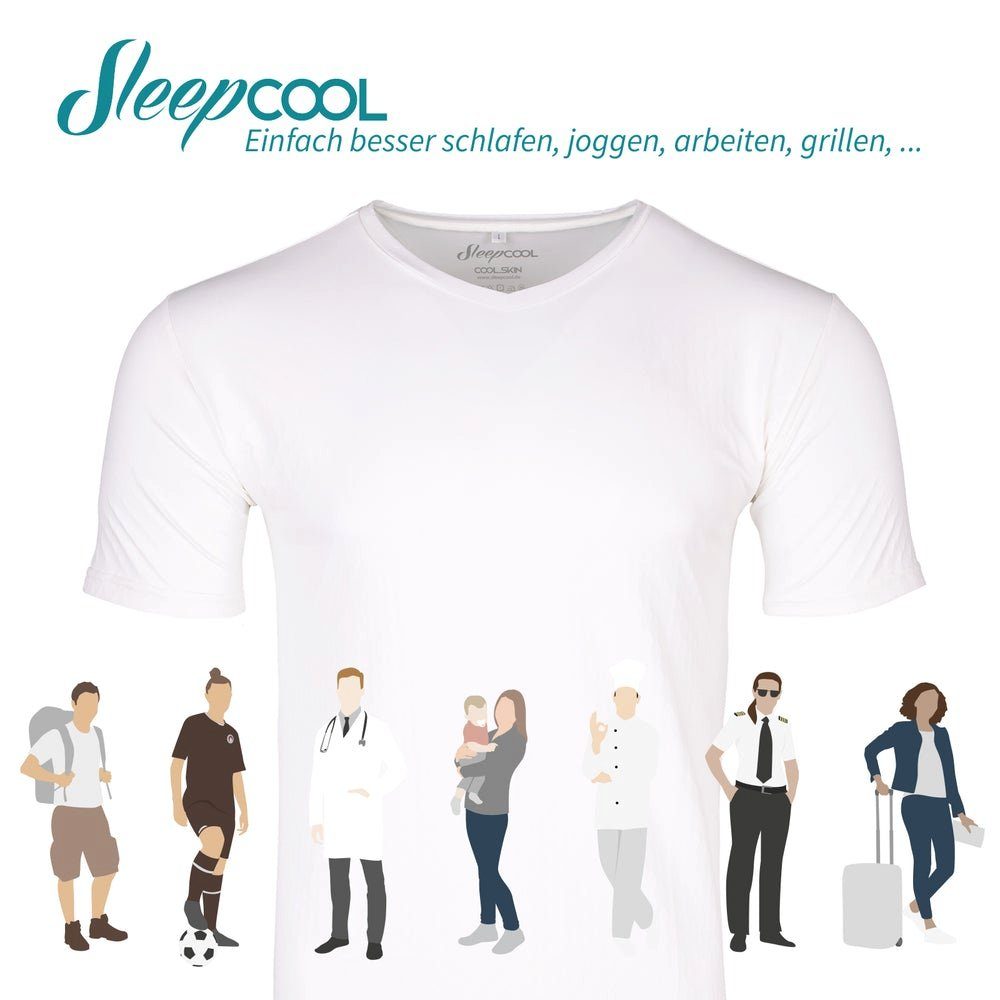 Herren T-Shirt Kühleffekt mit Shirt Herren Kühlendes SleepCOOL