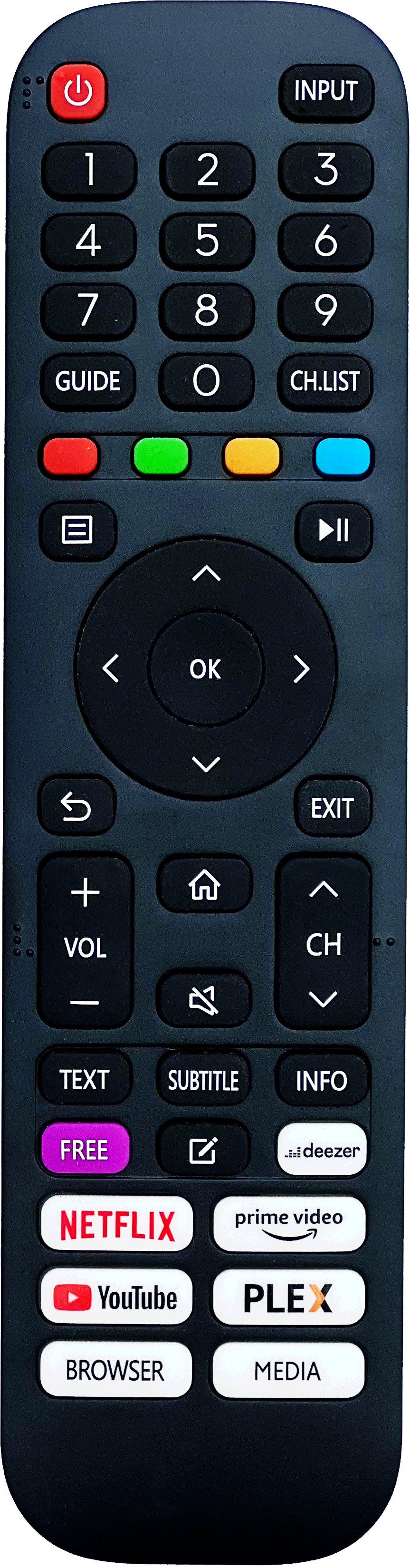JTC24 Original Fernbedienung für JTC TV (EVO 40" FHD / EVO 32" HD Smart TV) Fernbedienung