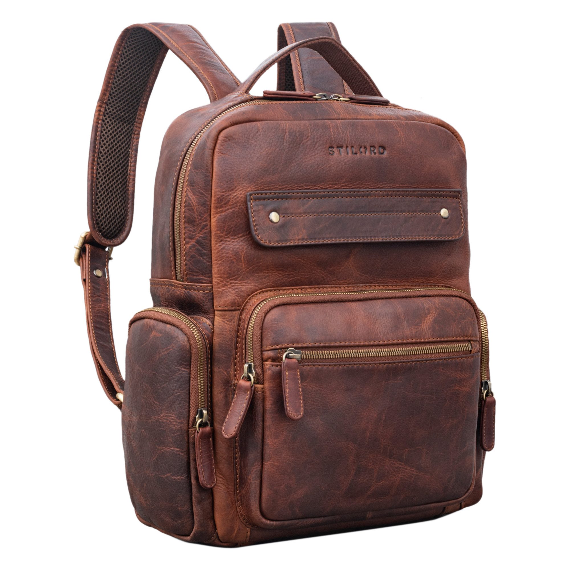 Notebookrucksack "Edison" Moderner Studenten-Rucksack mit Laptop-Fach 13,5 Zoll