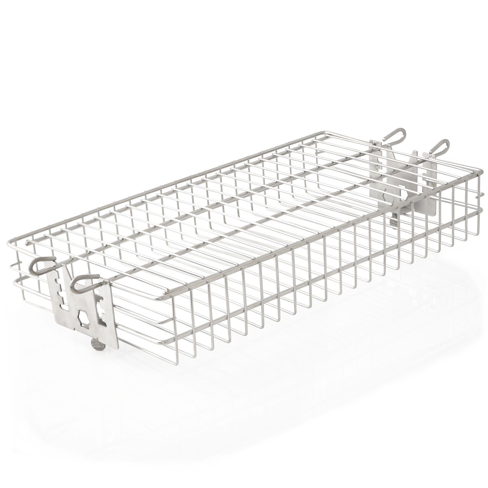 BBQ-Toro Drehkorb Edelstahl Grillrondell für Drehspieß, Flach-Grillkorb, Tumbler Käfig