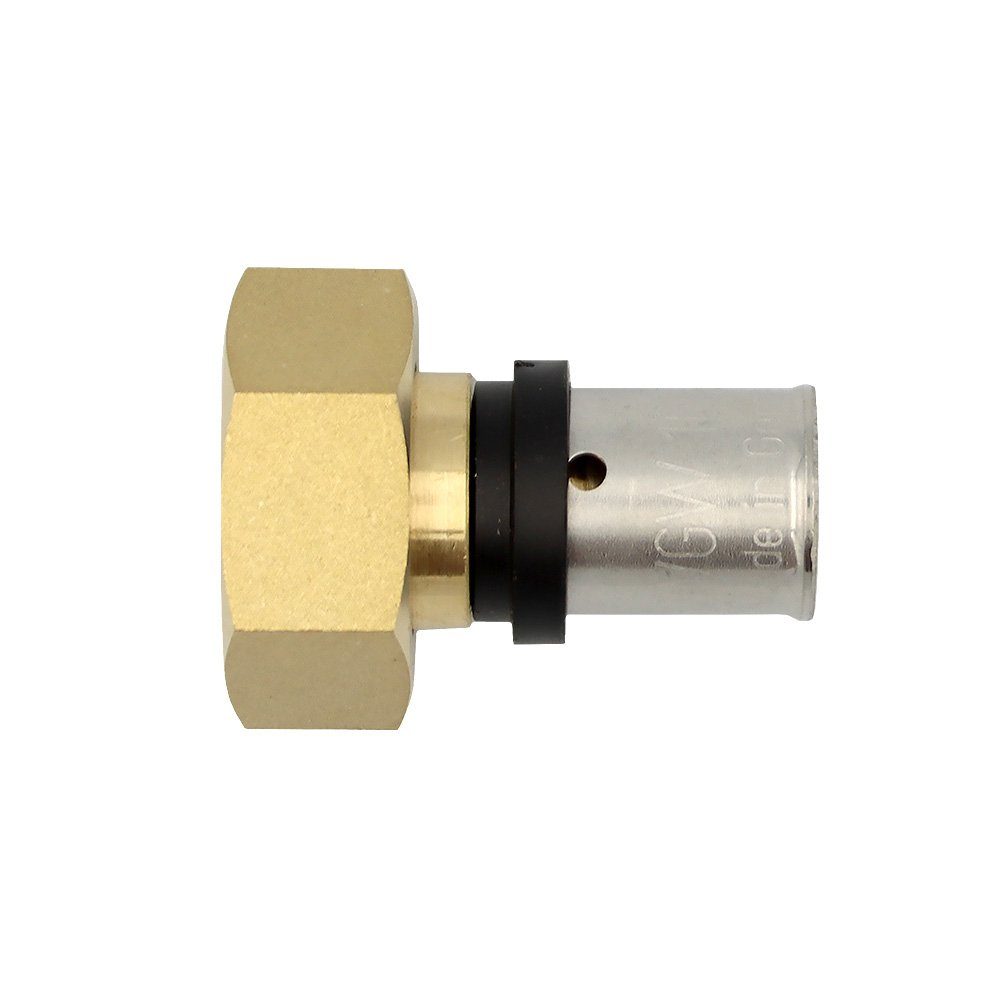 PipeTec Deutschland Pressfitting Pipetec Pressfitting Verschraubung Übergang 16x2 mm 3/4 Zoll IG TH