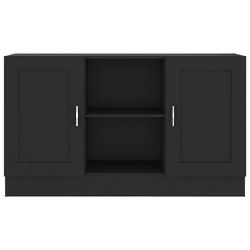 furnicato Sideboard Schwarz 120x30,5x70 cm Holzwerkstoff
