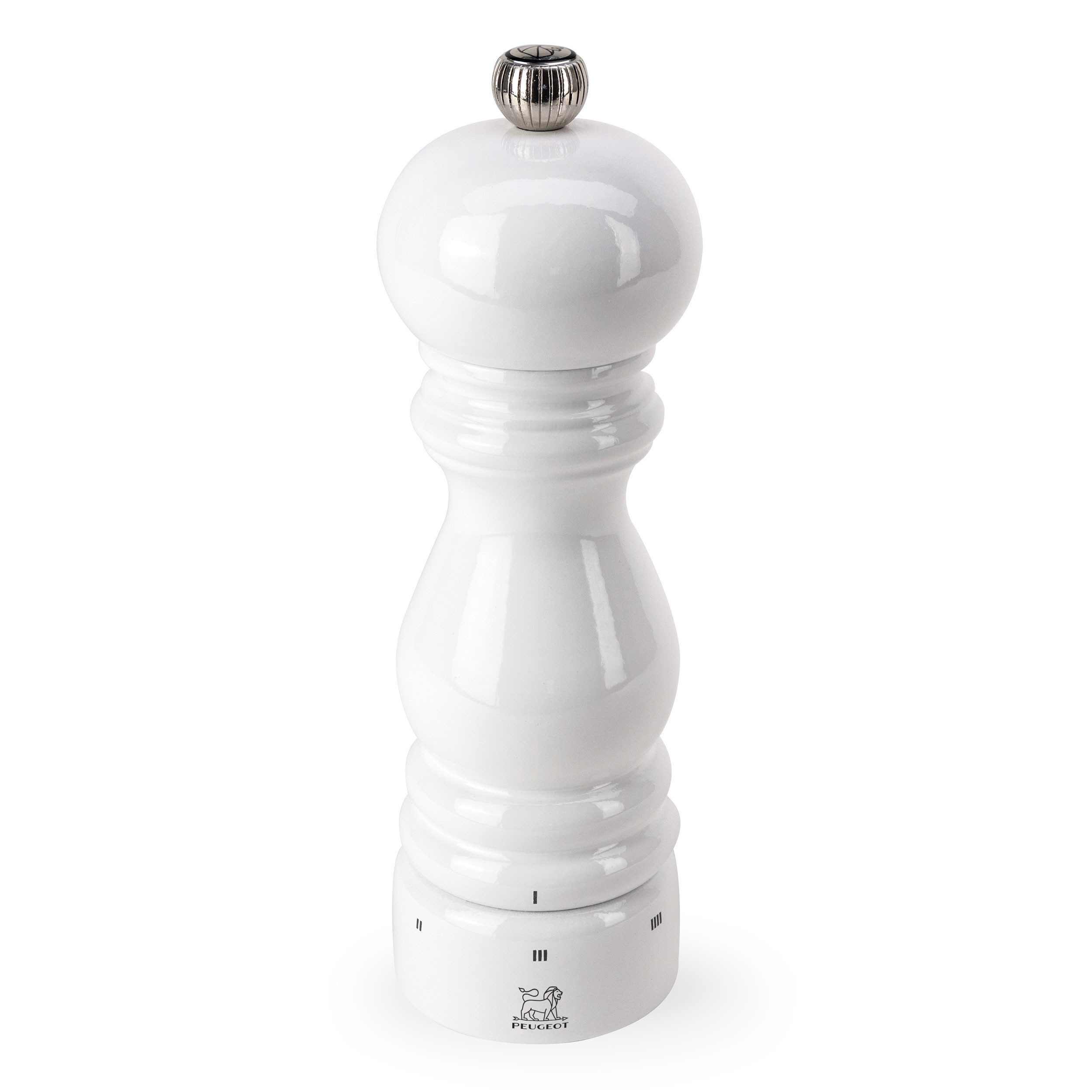 PEUGEOT Pfeffermühle PARIS 18cm Weiß Lackiert Buchenholz uSelect Stahl Manuell