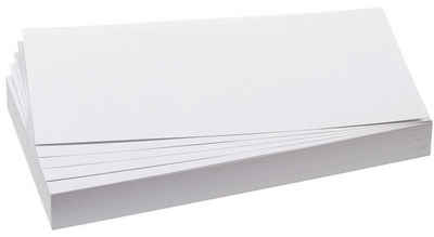 FRANKEN Handgelenkstütze FRANKEN Moderationskarte, Rechteck, 205 x 95 mm, weiß