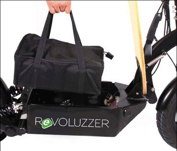 Forca E-Scooter »E-Faltroller Revoluzzer Safety: 48V/15Ah Blei-Gel mit Gepäckfach«, 20 km/h, (Fahrzeug, Blei-Gel-Akku, Gepäckfach und Blinker), klappbar