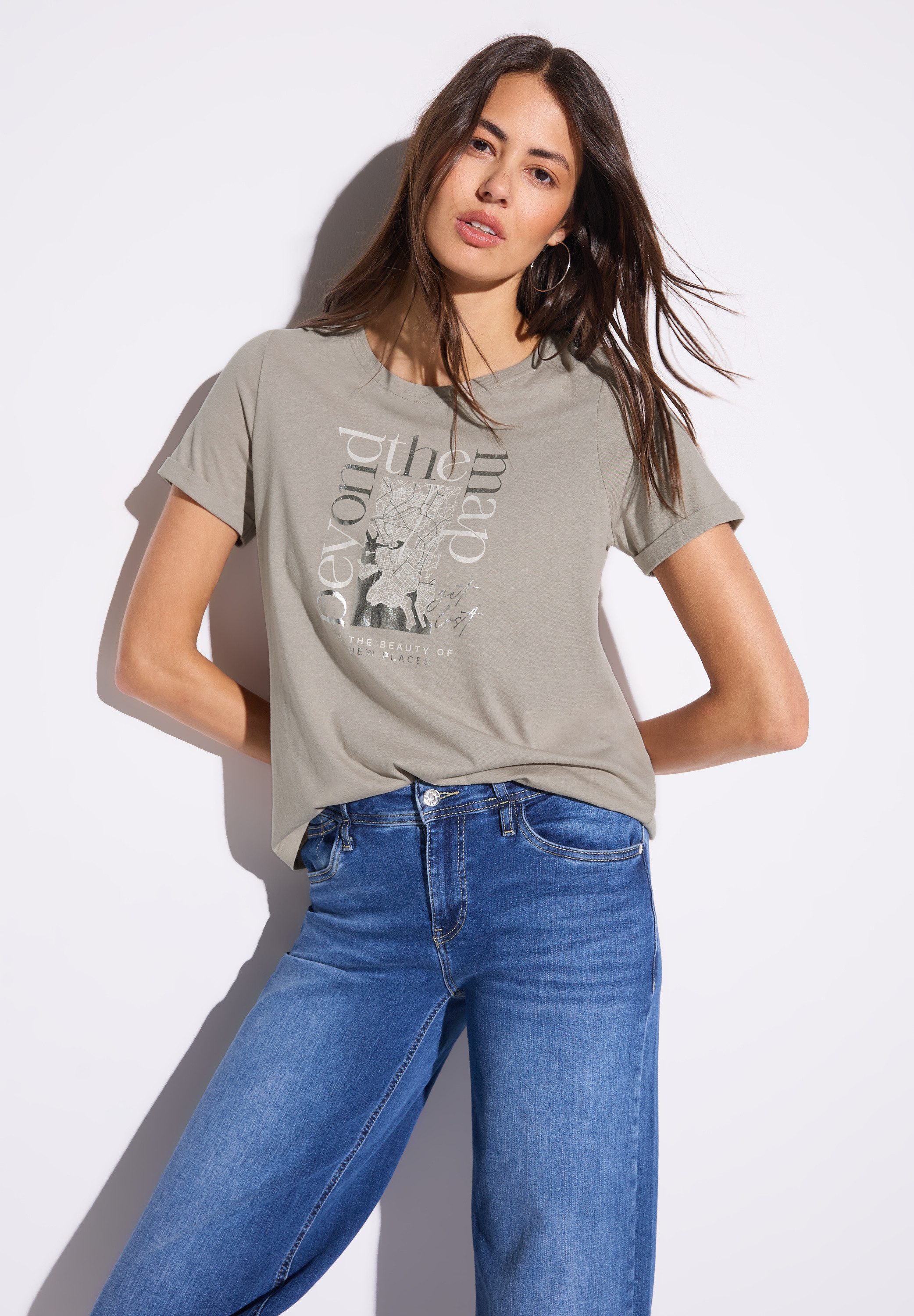 STREET ONE Print-Shirt im soften Baumwoll-Mix