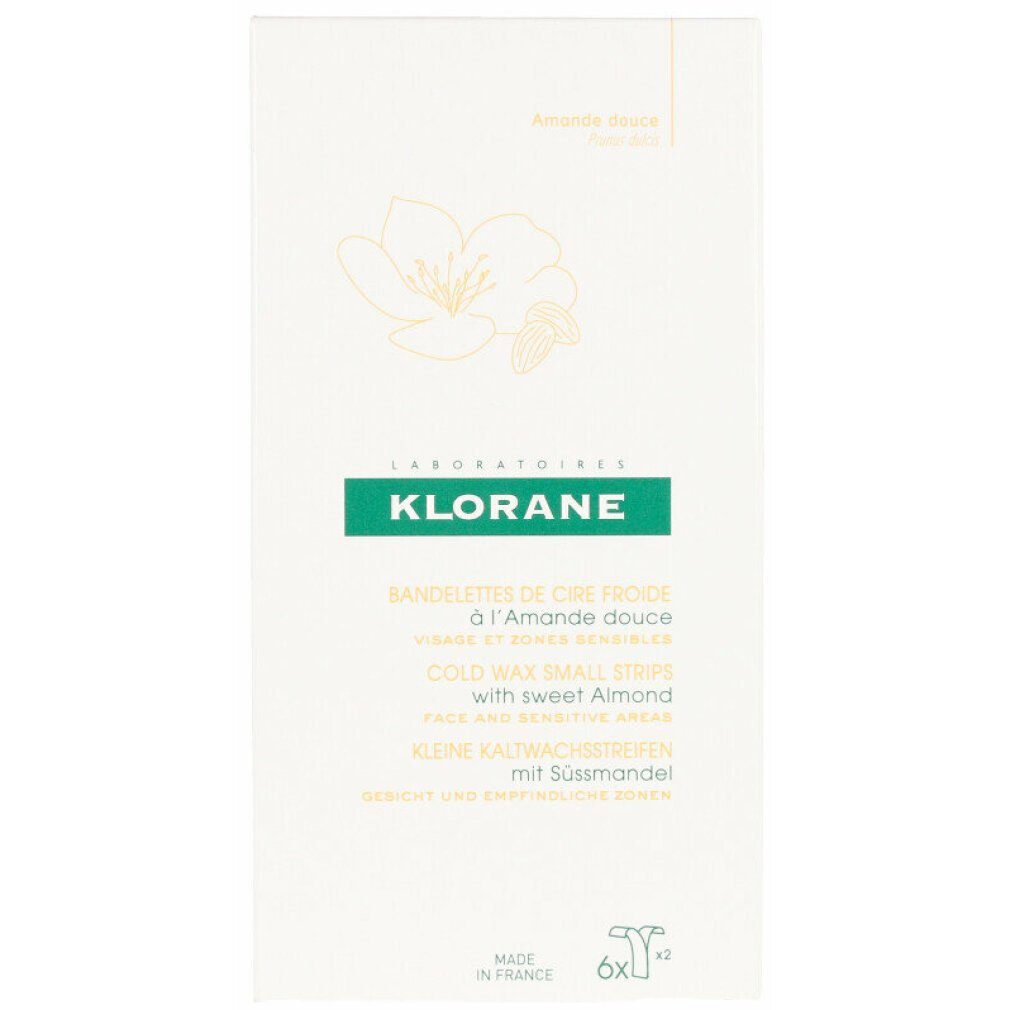 KLORANE Kaltwachsstreifen Cold Wax Small Strips With Sweet Almond
