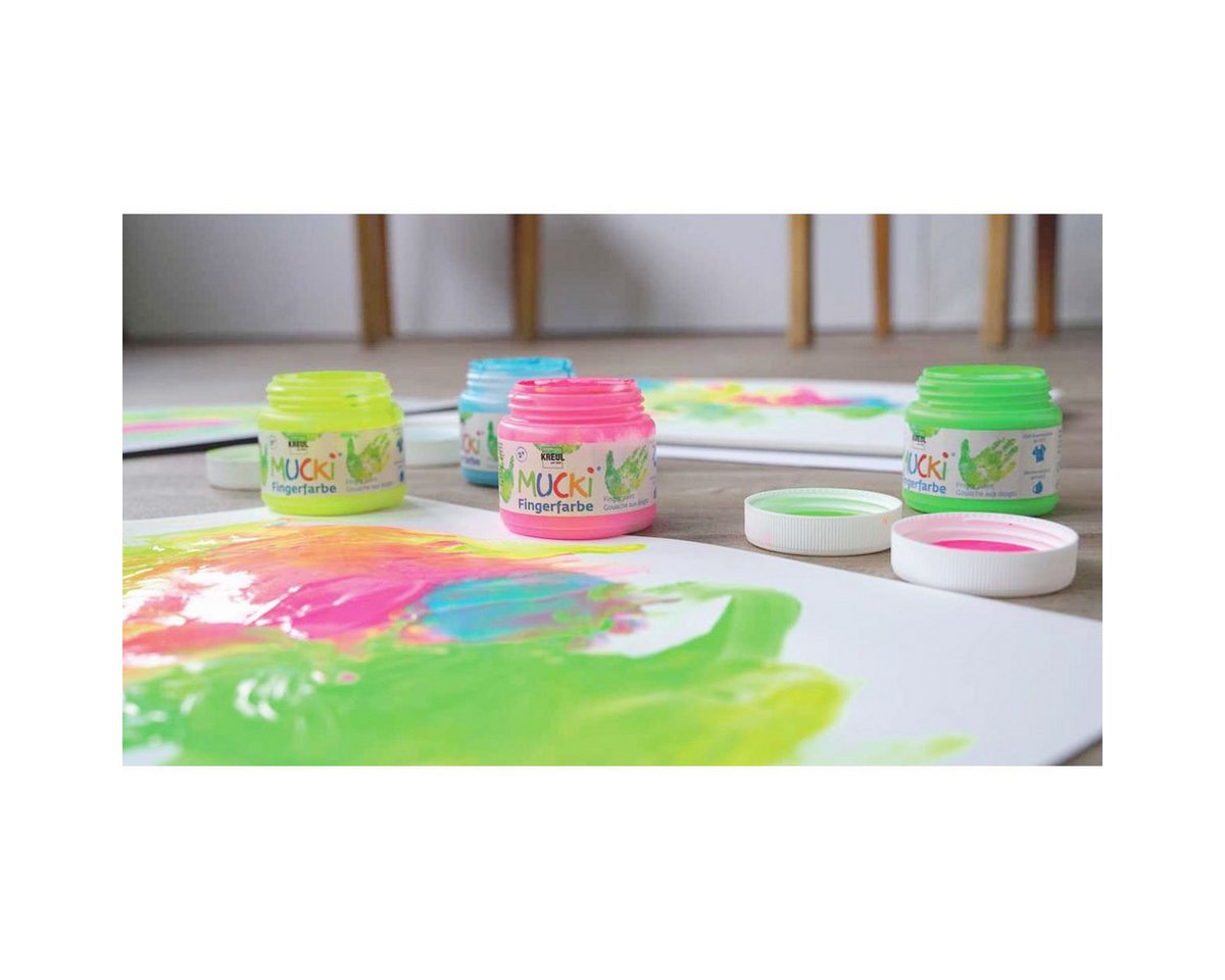 Thumbnail - C. KREUL Fingerfarbe KREUL Fingerfarben MUCKi Funkel 4x150ml