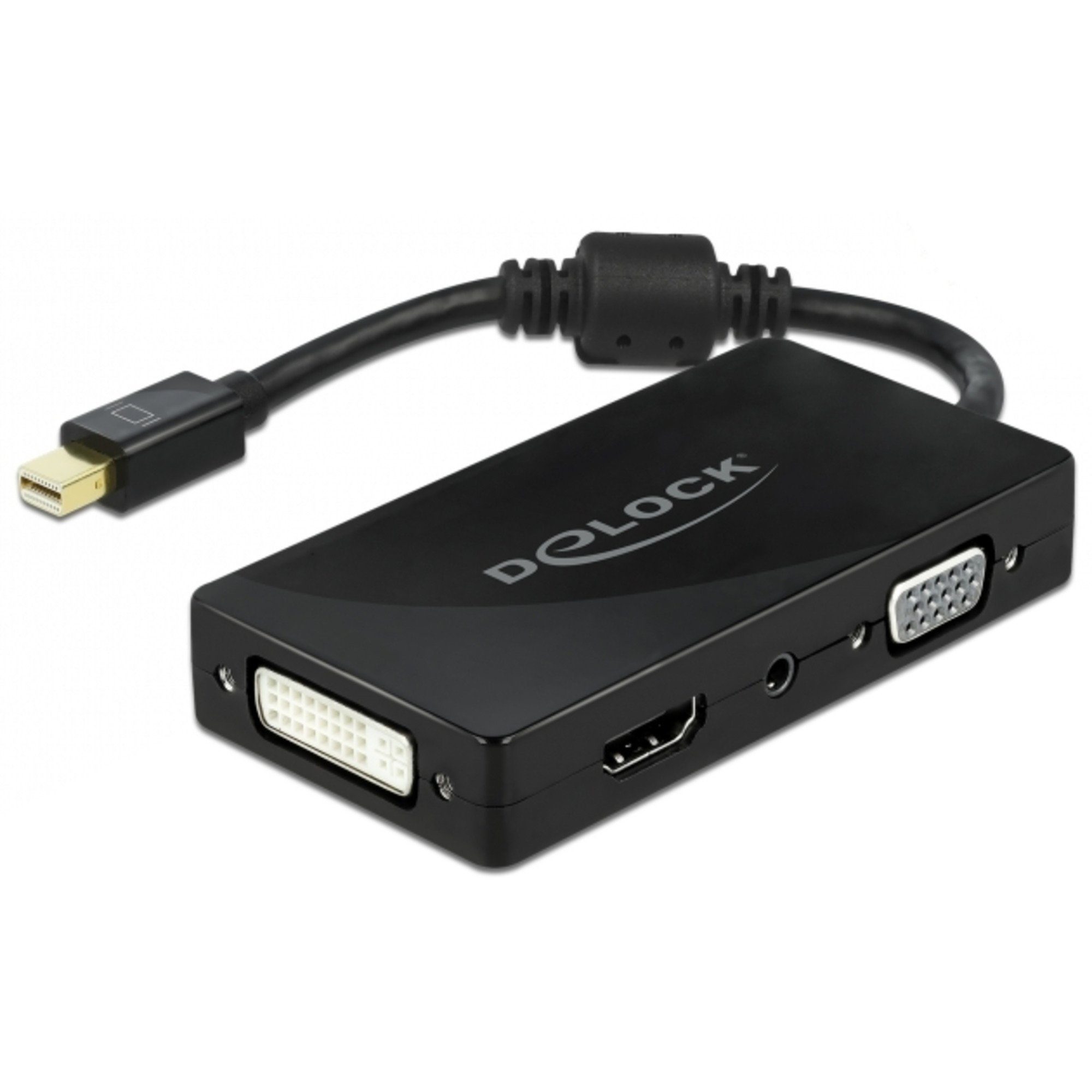 Delock DeLOCK Adapter Mini DisplayPort > VGA + HDMI + DVI Audio- & Video-Adapter