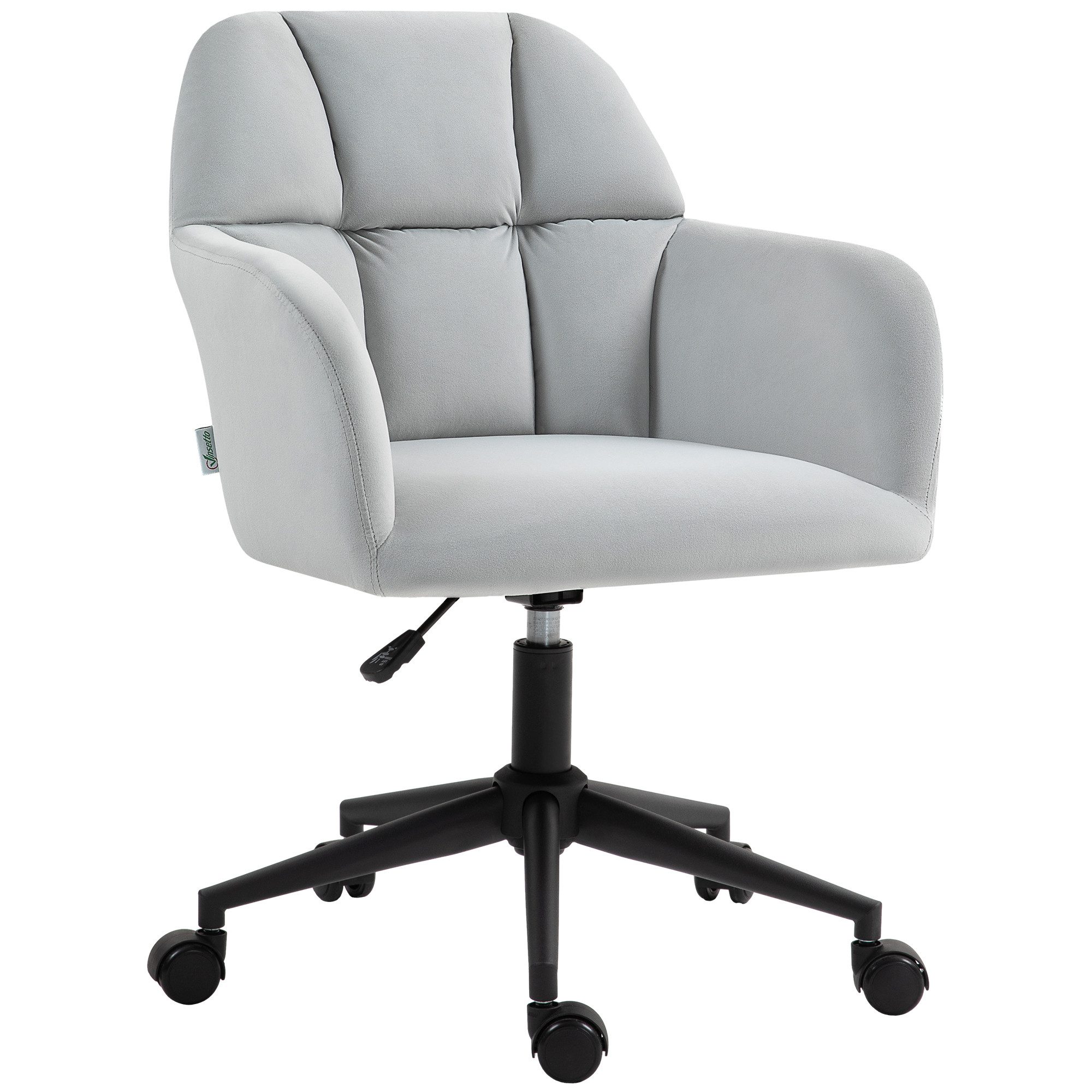 Vinsetto Bürostuhl mit Rollen, Ergonomischer Drehstuhl günstig online kaufen