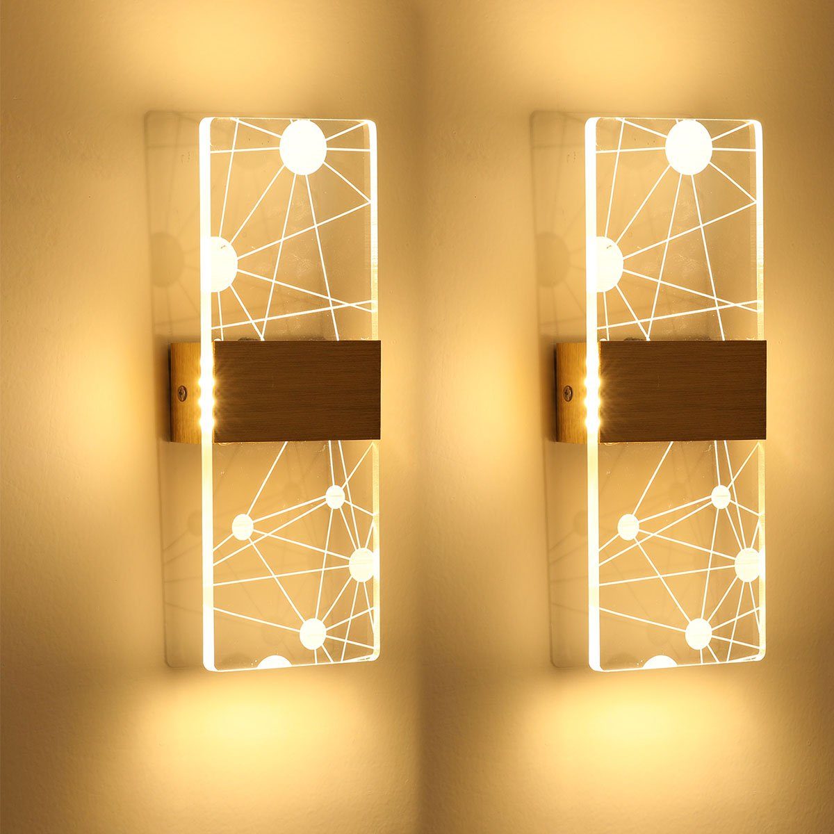 LETGOSPT LED Wandleuchte 5W Wandleuchte LED günstig online kaufen