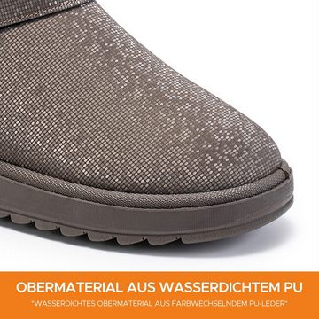 Daisred Schneestiefel Winterstiefel Winterboots Plateaustiefeletten Stiefel