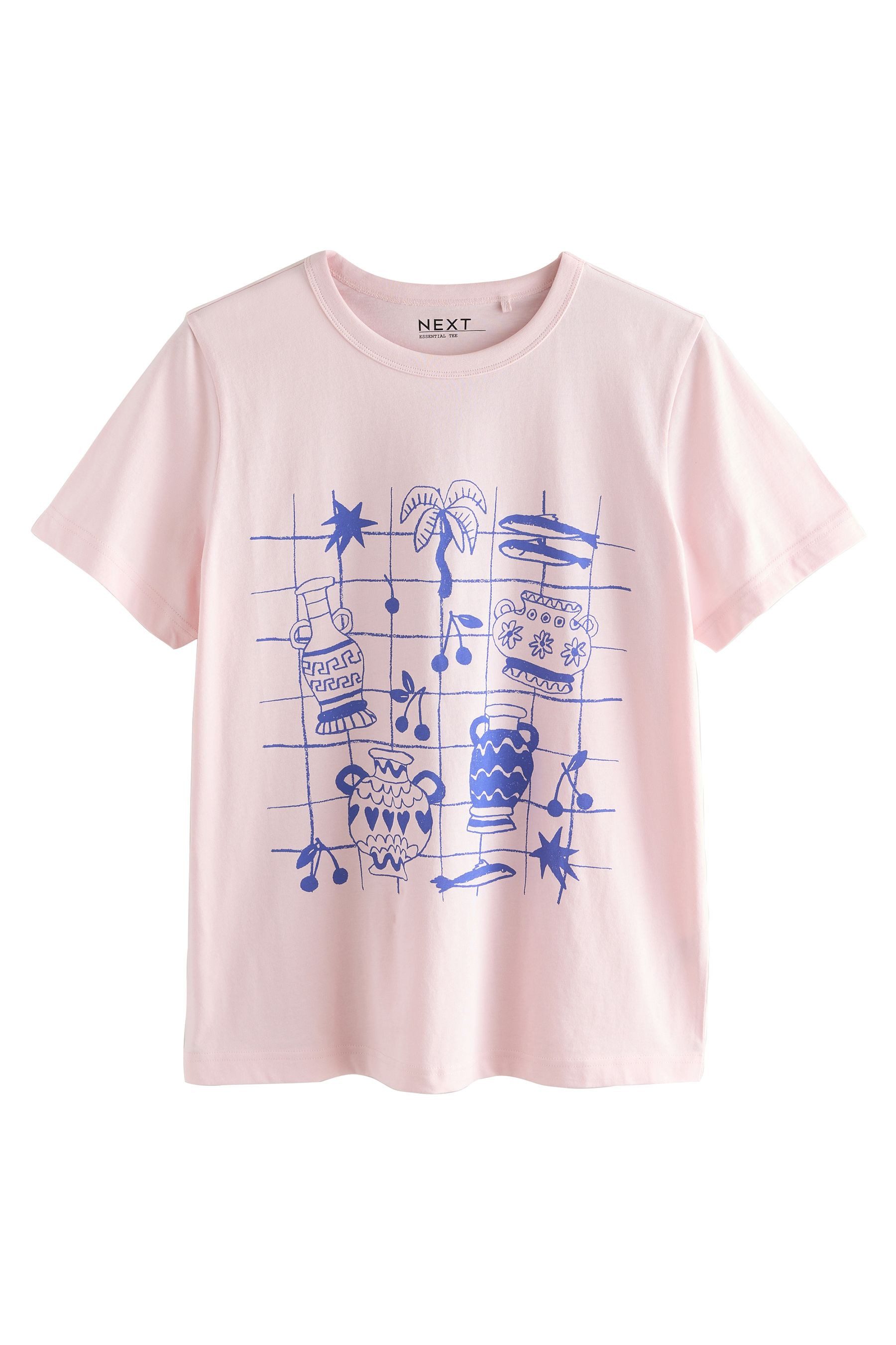 Next T-Shirt Essential Kurzarm-T-Shirt mit Rundhalsausschnitt günstig online kaufen