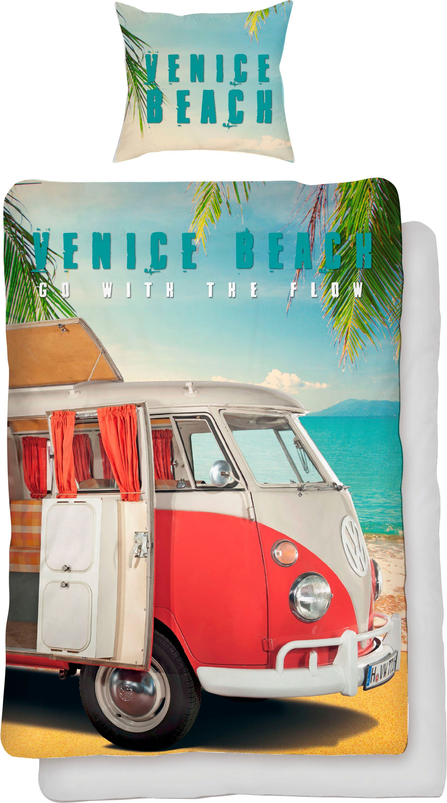Wendebettwäsche »Venice Beach«, Volkswagen, mit Auto online kaufen | OTTO