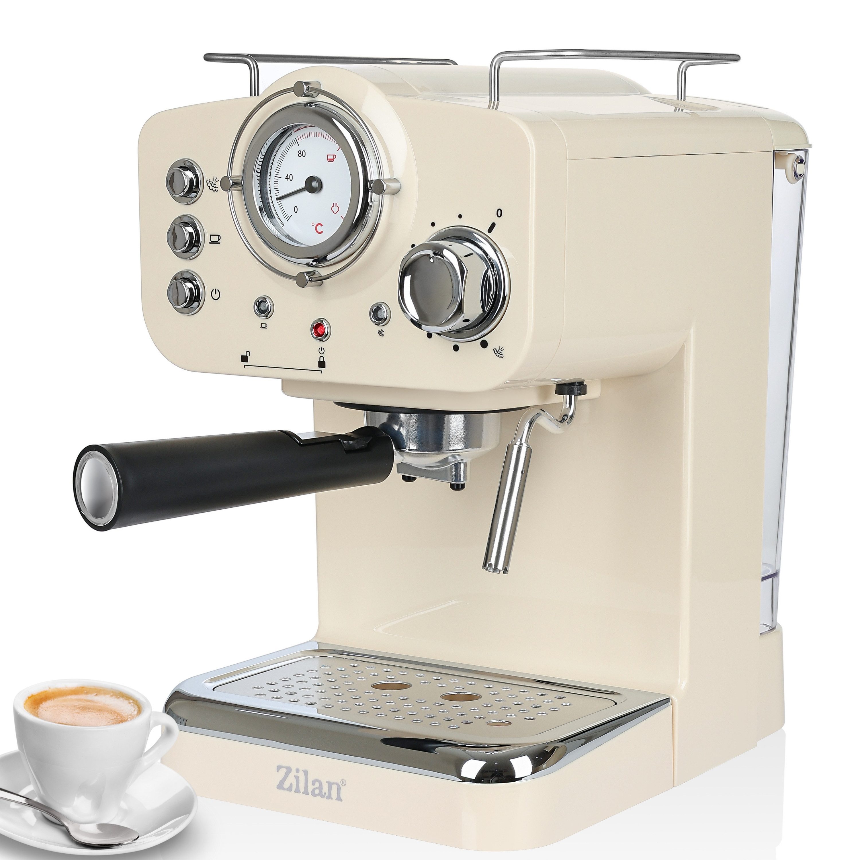 Zilan Espressomaschine, Siebträger, • Fassungsvermögen: 1,25 Liter