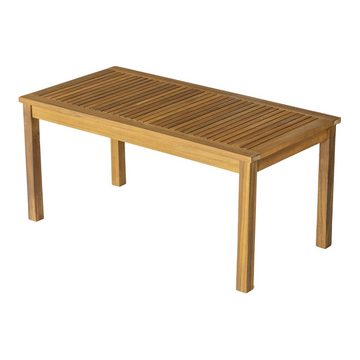 casa.pro Gartenlounge-Set, (4-tlg., 1 Tisch, 2 Stühle, 1 Sitzbank inkl. Kissen), »Candela« Akazie Holzfarben