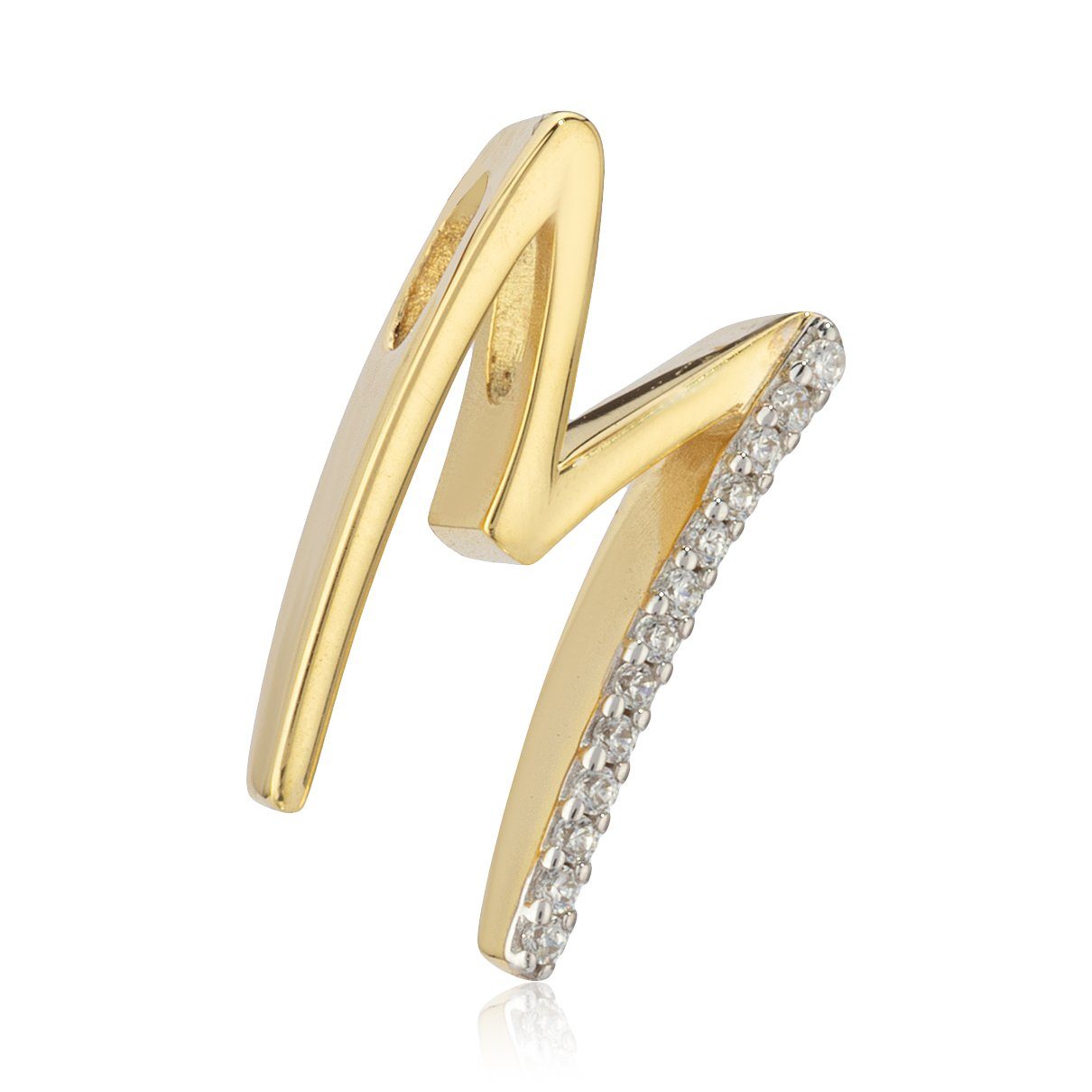 NKlaus Buchstabenanhänger Buchstabe M 8 Karat 333 Gelb Gold Damen Kettenanh günstig online kaufen