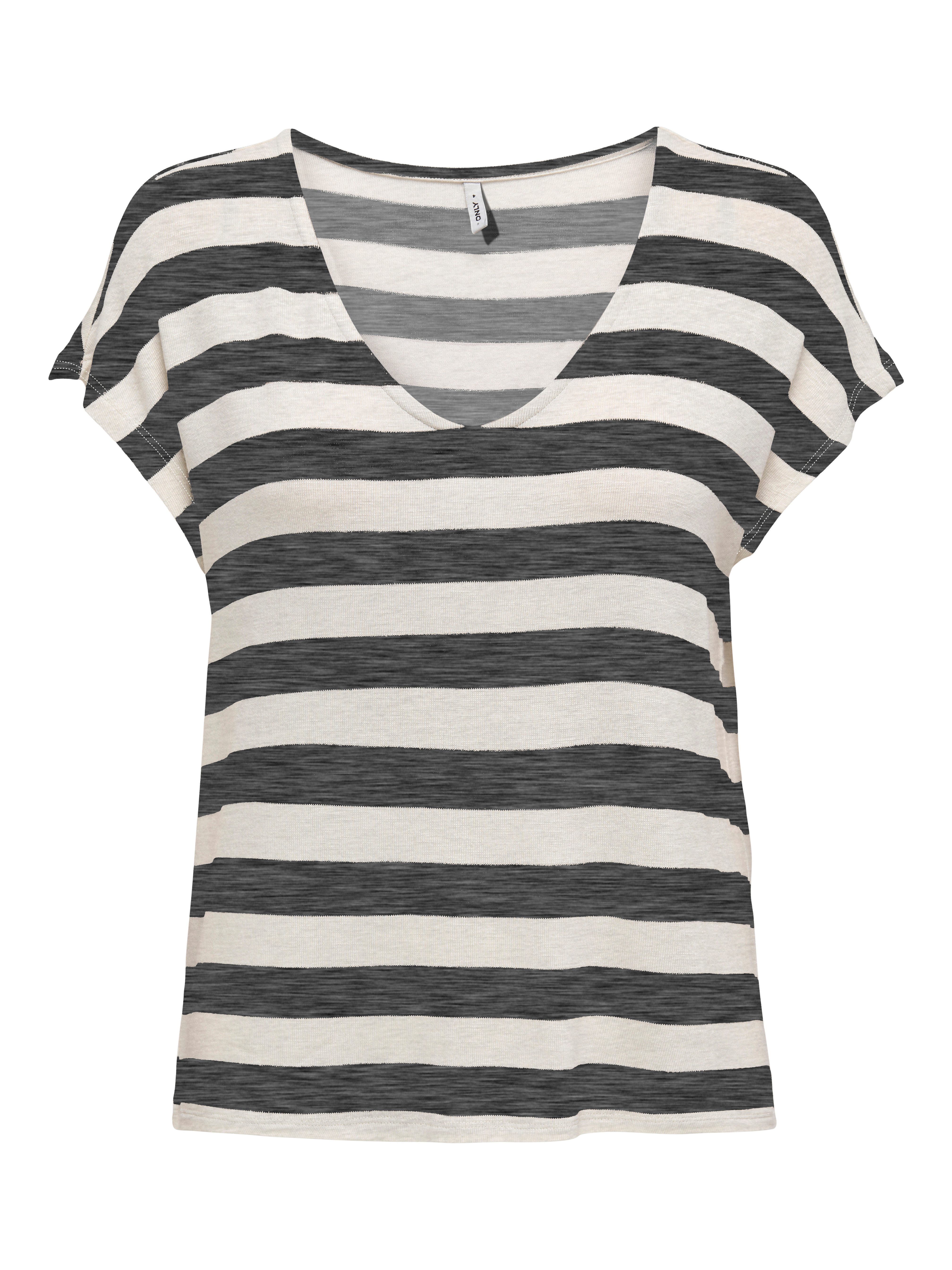 ONLY V-Shirt ONLLIRA LIFE S/S V-NECK TOP JRS NOOS günstig online kaufen