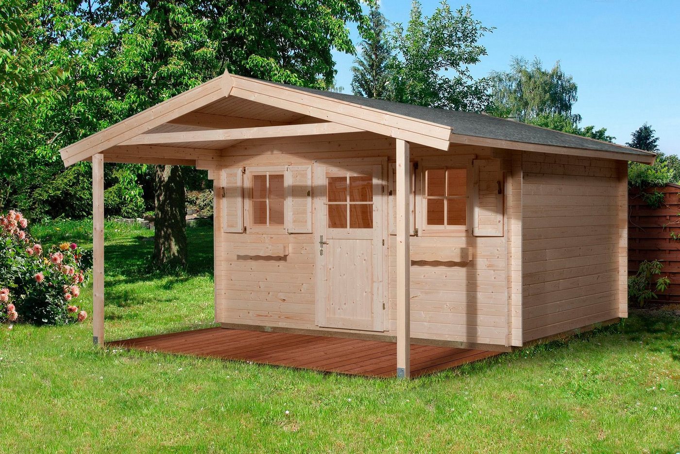 Thumbnail - weka Gartenhaus 135 A Gr.2, 45 mm, natur, BxT: 460x594 cm