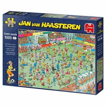 Jumbo Spiele Puzzle Jan van Haasteren - WM Frauen Fußball 1000 Teile, 1000 Puzzleteile