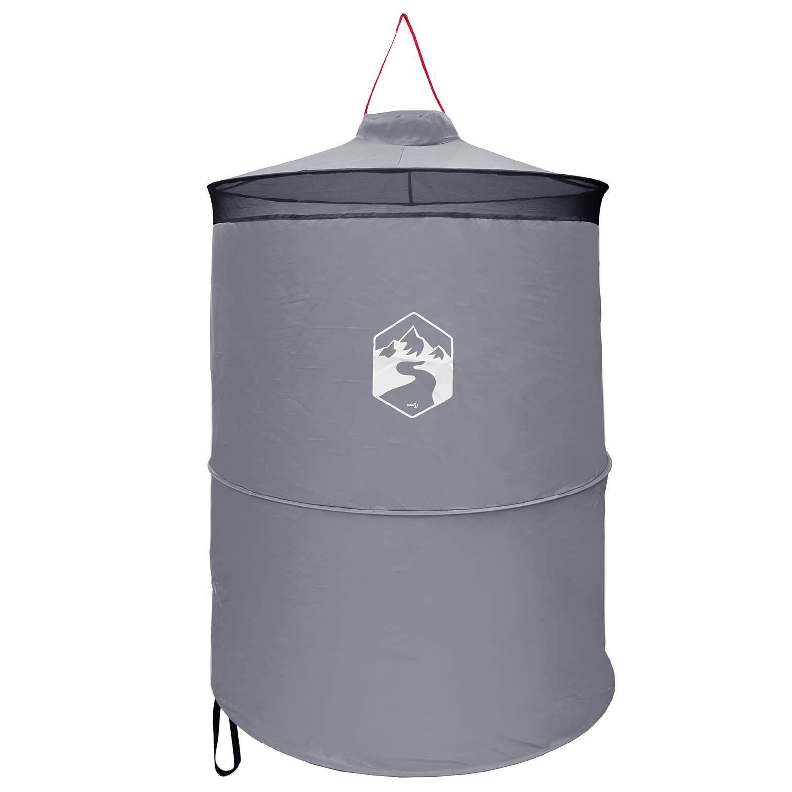 vidaXL Kuppelzelt Pop-up Toilette Zelt mit Aufhängeseil Grau und Orange, (1 tlg)