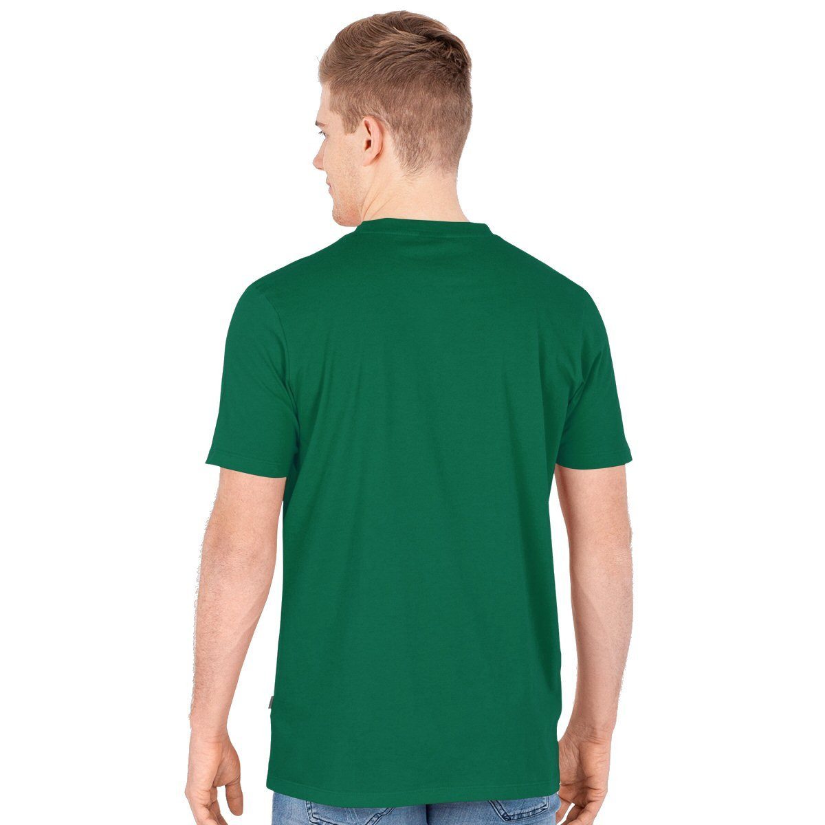 Jako T-Shirt Freizeit Doubletex (Polyester/Baumwolle) grün Herren