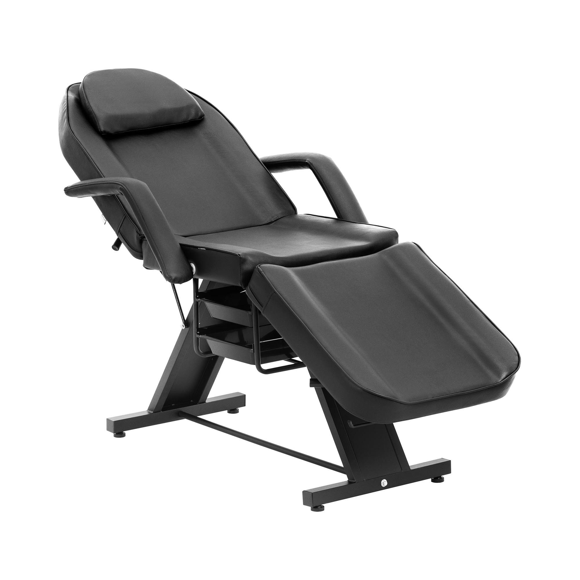 Physa Massageliege Kosmetikliege einstellbar 150 kg Schwarz Hydraulik Behandlungsliege, Schwarz