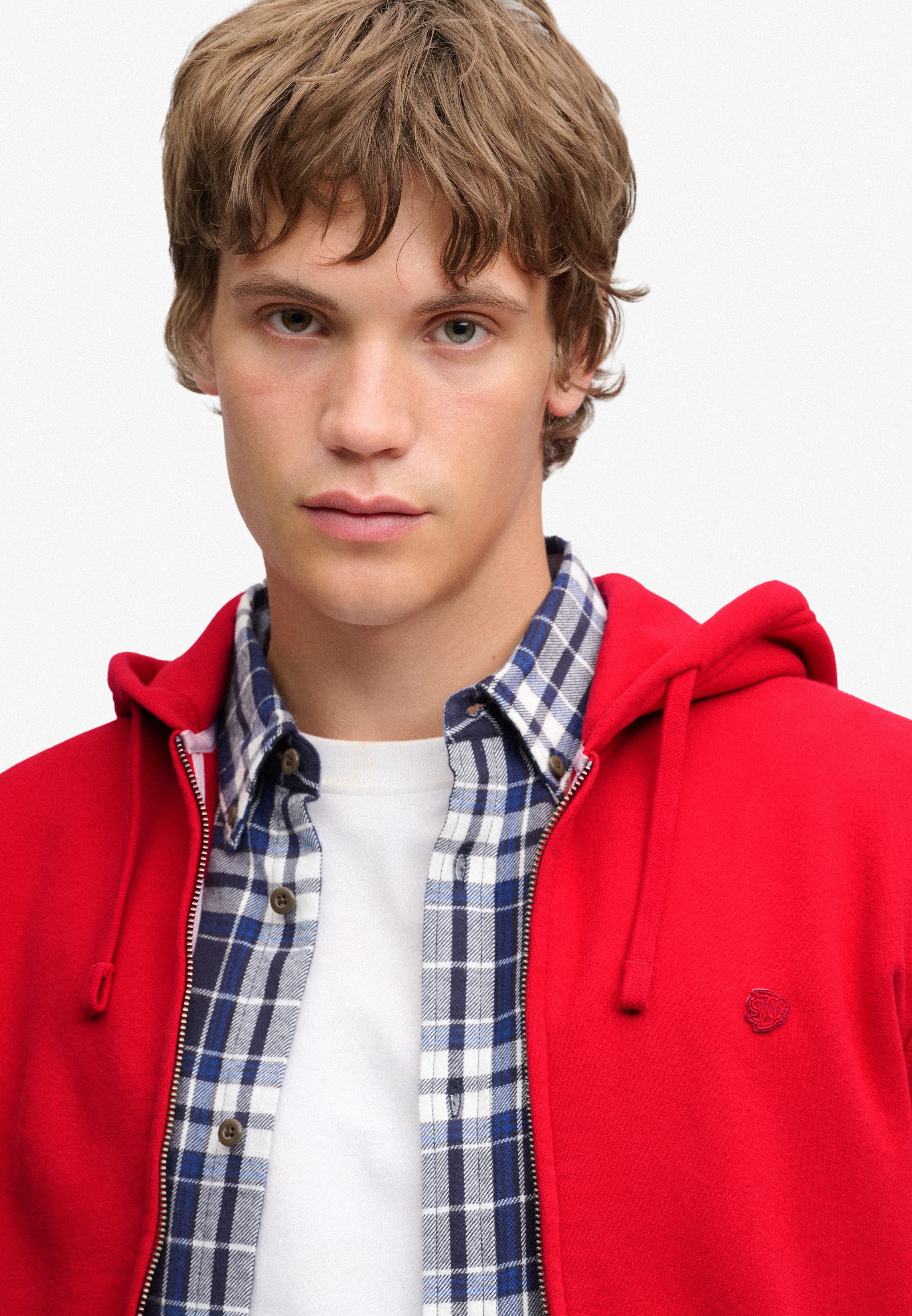 Superdry Kapuzensweatjacke ESSENTIAL SDCO LOGO ZIPHOOD Baumwollmischung, regular fit – Bild 4 von 5