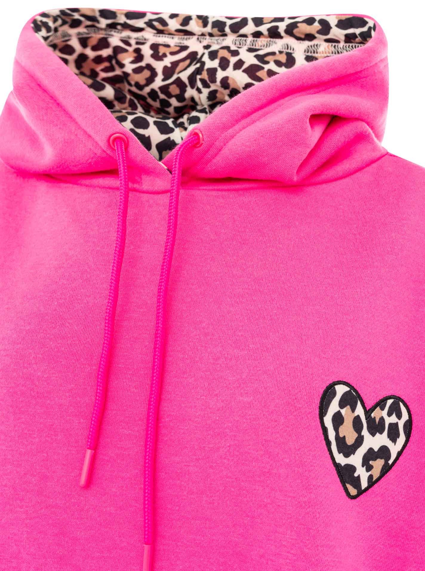 Zwillingsherz Kapuzensweatshirt Oversized Hoody Leo Herz – Bild 3 von 3