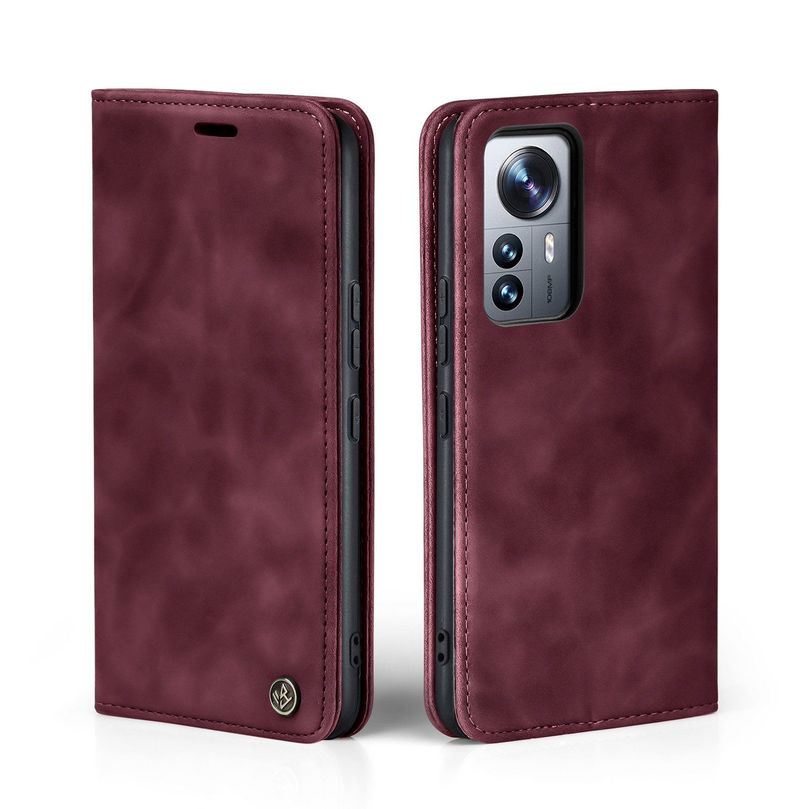 Tec-Expert Handyhülle Tasche Hülle für Xiaomi 12 Lite 6.55 Zoll, 6.55, Cover Klapphülle Case mit Kartenfach Fliphülle aufstellbar