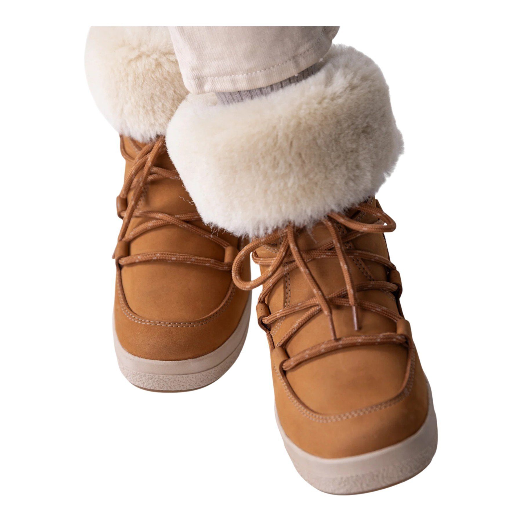 Pomar Lappi GTX (Nubukleder, Lammfell) hellbraun Damen Winterstiefel
