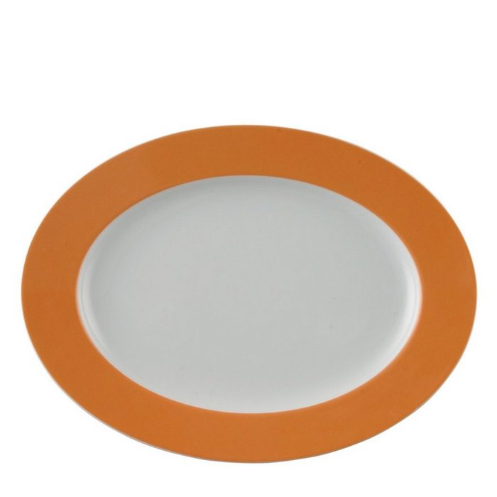 Thomas Porzellan Servierplatte Sunny Day Orange Platte 33 cm Porzellan (1-tlg) Oval