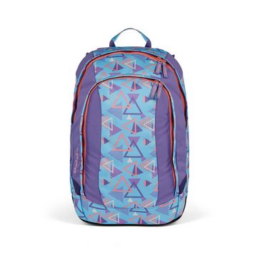 Satch Schulranzen Schulrucksack-Set AIR 80s Dance 3-teilig (3-teilig), Laptop-Fach, Your-Size-System, Schulranzen