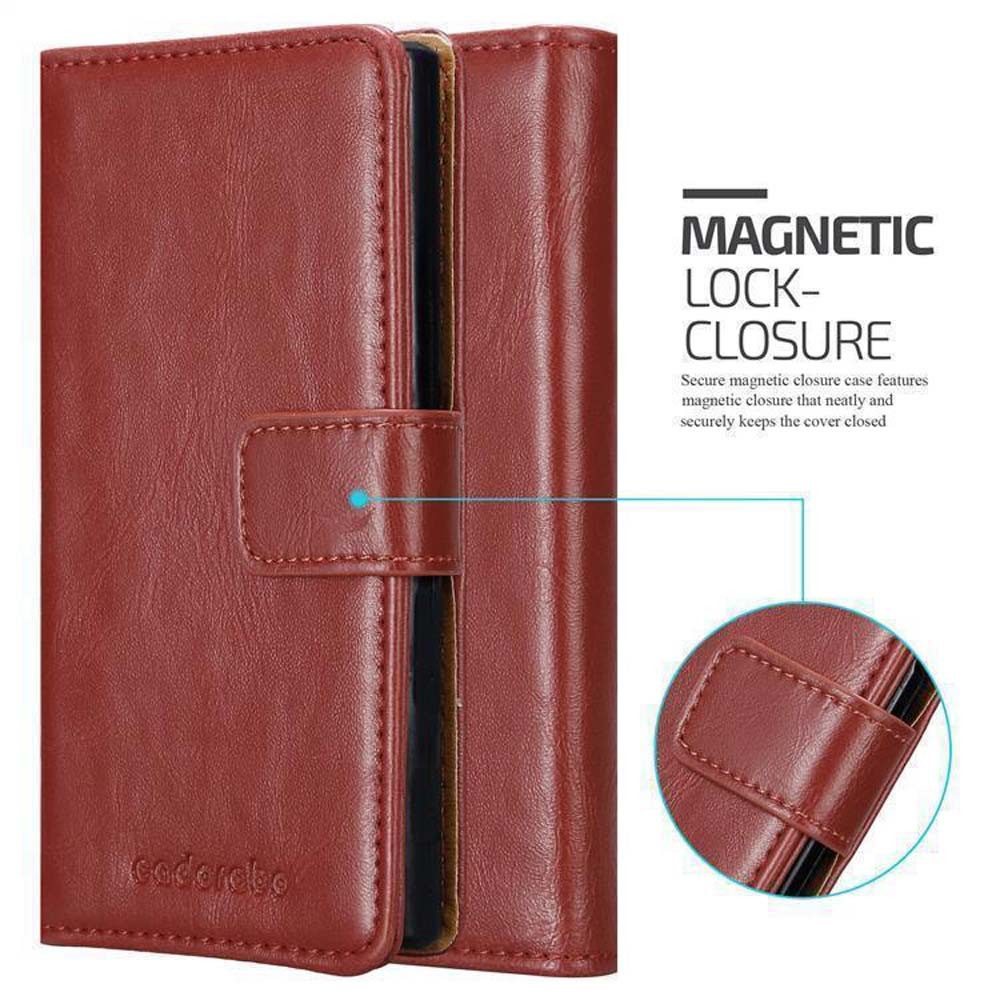 Cadorabo Handyhülle für Huawei MATE 9 Hülle Huawei MATE 9, Klappbare Handy Schutzhülle - Hülle - mit Standfunktion und Kartenfach