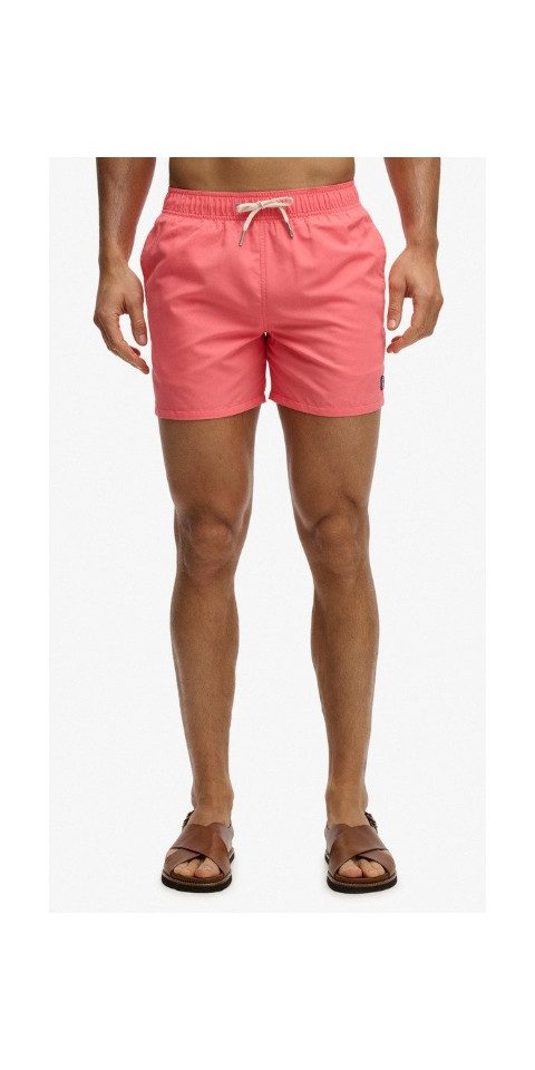 Superdry Badeshorts EMBROIDERED LOGO 15 SWIM SHORT SUGAR CORAL