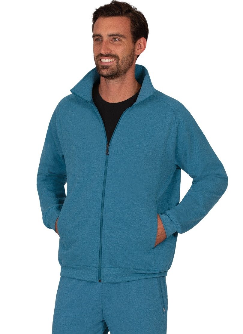 Trigema Sweatjacke TRIGEMA Raglanjacke aus Sweat-Qualität (1-tlg)